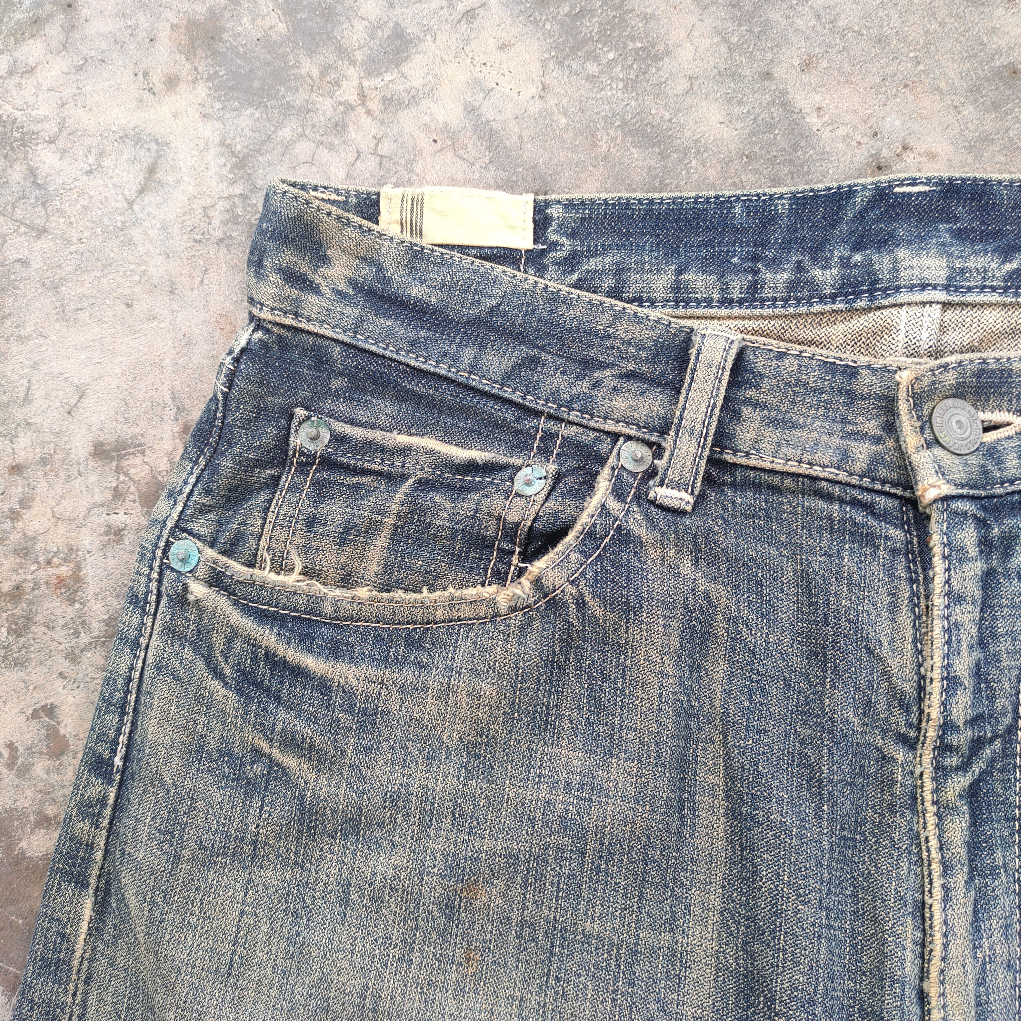 Japanese Brand × Jean × Rusty VINTAGE RUSTY JAPANESE FADED DENIM JEANS PANTS Size US 31 - 14 Thumbnail
