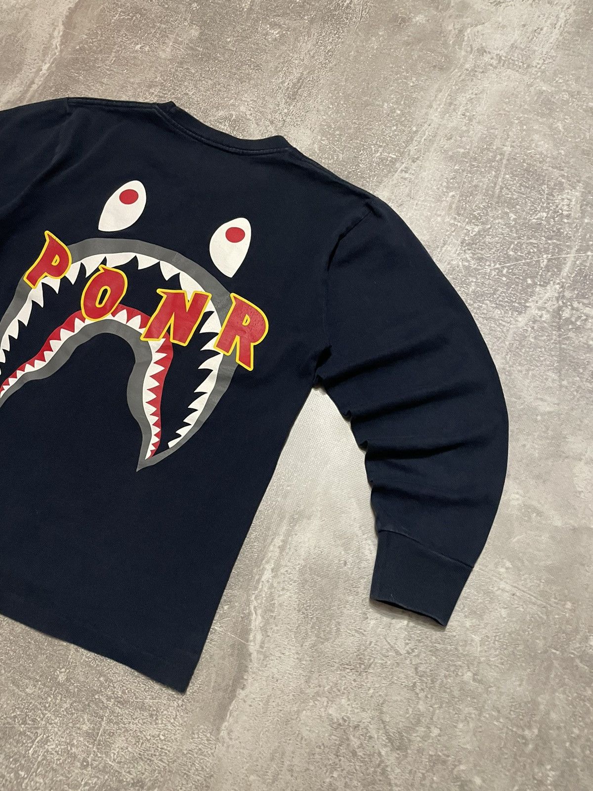 Bape Bape Shark PONR Long Sleeve Size US S / EU 44-46 / 1 - 19 Thumbnail