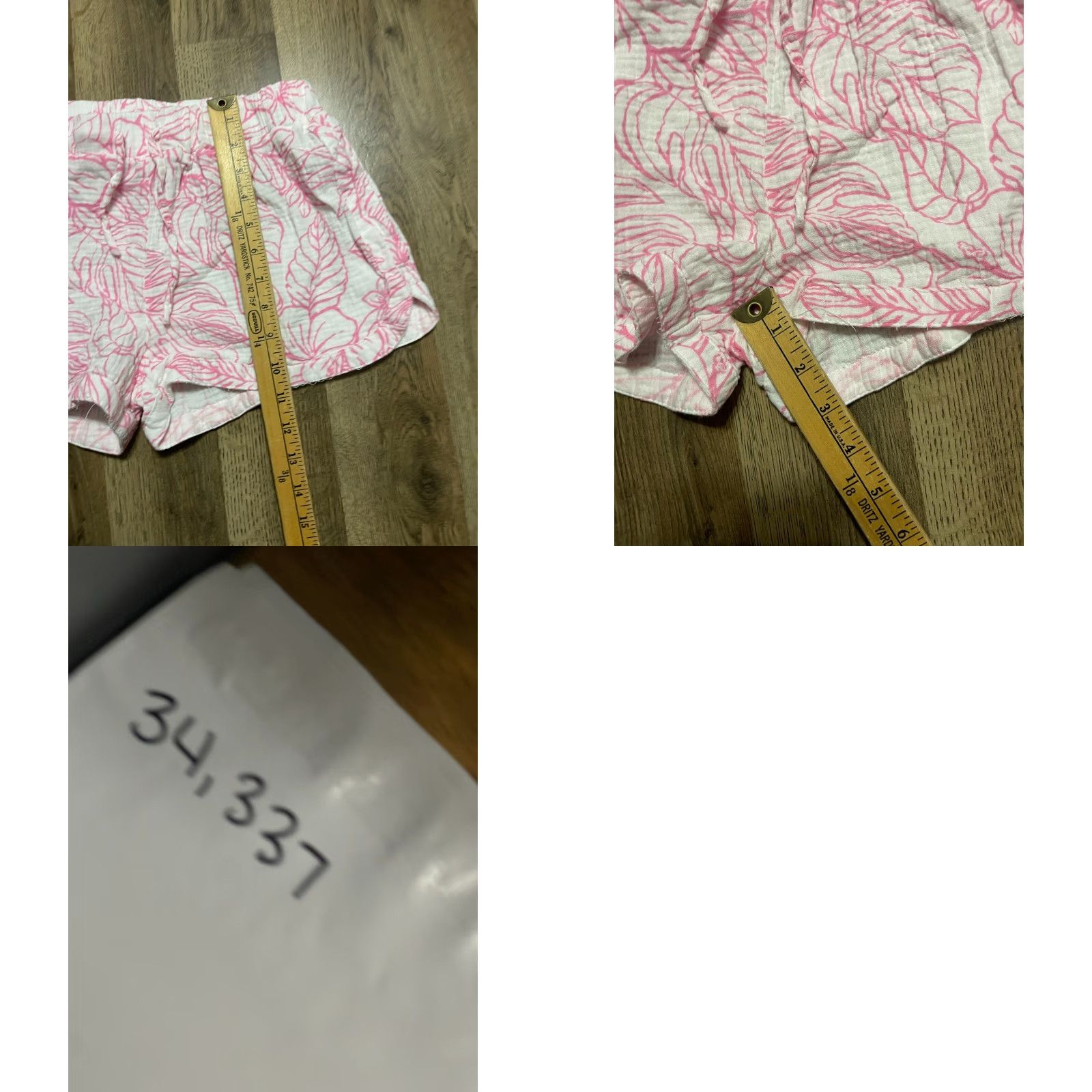 Pinko Ocean Drive Shorts Women's Size 28x3 Floral Pink White Tie Waist Casual Summer Womens Regular Fit Shorts Size 28" / US 6 / IT 42 - 8 Thumbnail