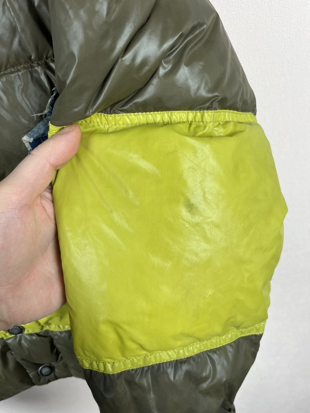 John Galliano John Galliano G Denim Logo Down Puffer Hooded Jacket Size M Size US M / EU 48-50 / 2 - 10 Thumbnail