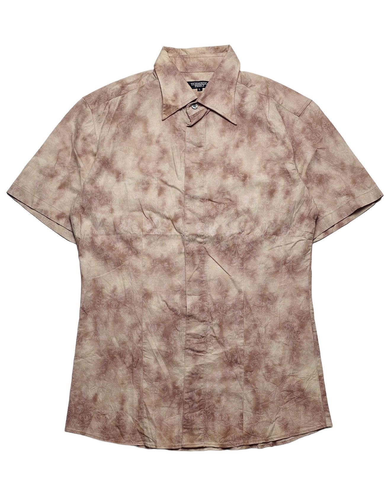 If Six Was Nine × Le Grande Bleu (L.G.B.) × Tornado Mart 2000s Tornado Mart - Spilled Dyed Patterned Button Shirt Size US M / EU 48-50 / 2 - 1 Thumbnail