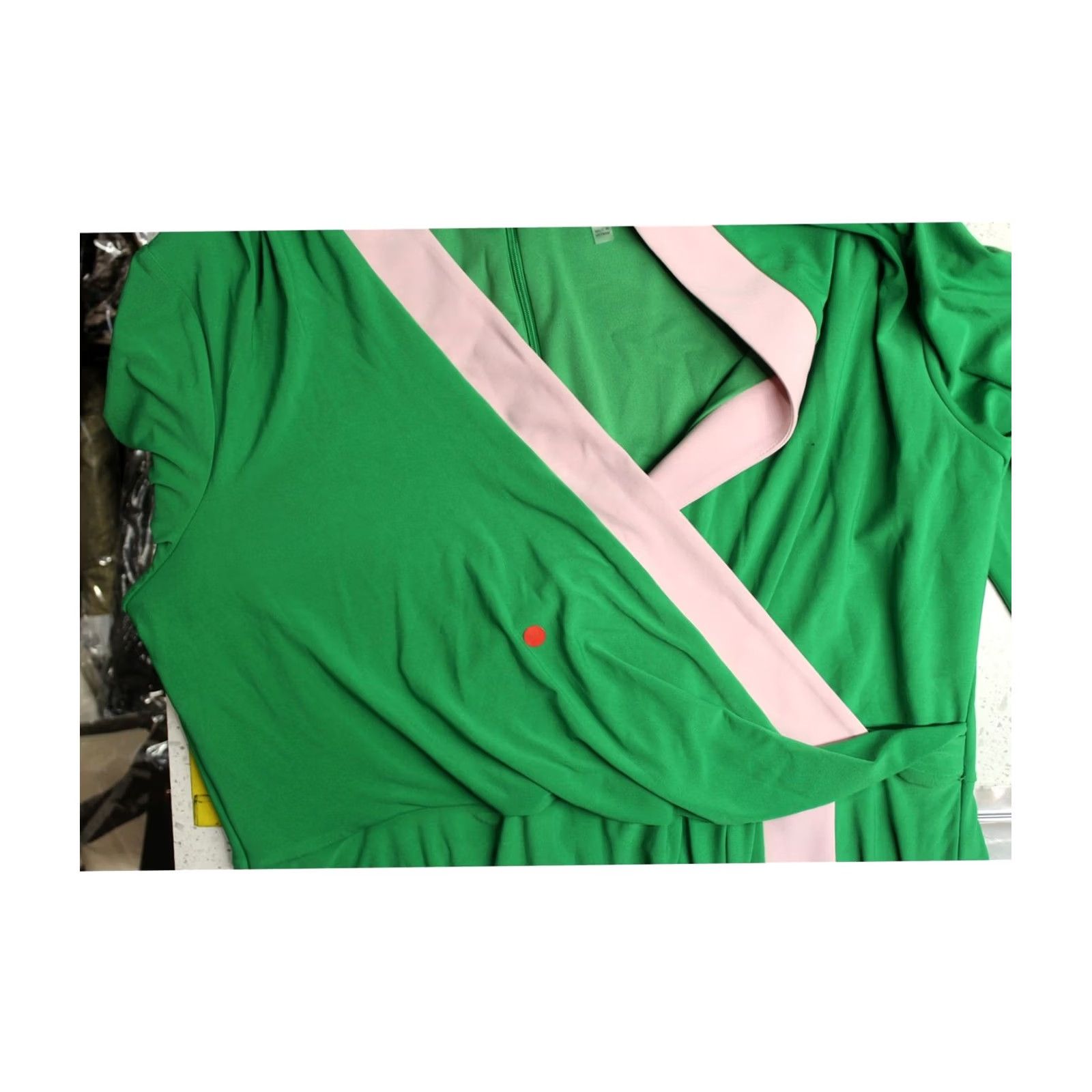 Kasper Kasper Womens Color Blocked Faux Wrap Sheath Dress green XL Size XL / US 12-14 / IT 48-50 - 4 Thumbnail
