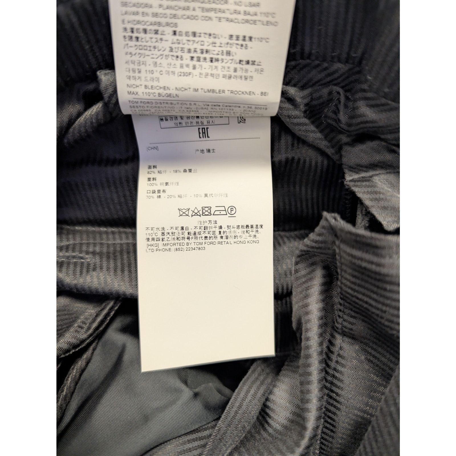 Tom Ford o1rshd1 Tailored Velvet Tuxedo Evening Pants in Black Size US 34 / EU 50 - 19 Thumbnail
