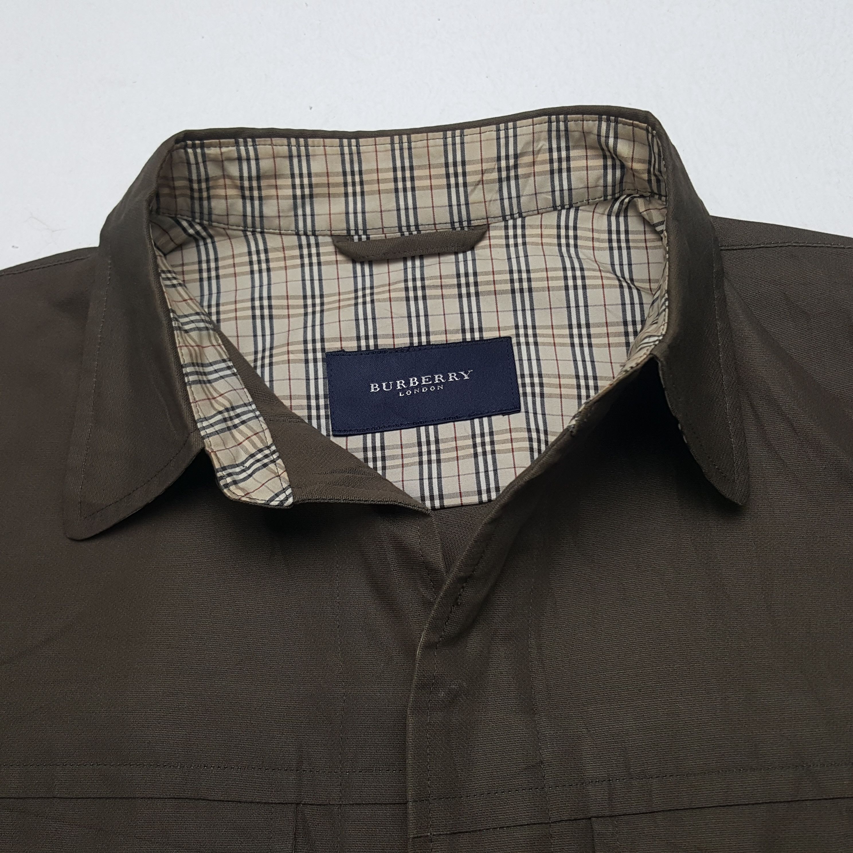 Burberry × Vintage Vintage Burberry London Designer Shirt Button Up Size US L / EU 52-54 / 3 - 5 Thumbnail