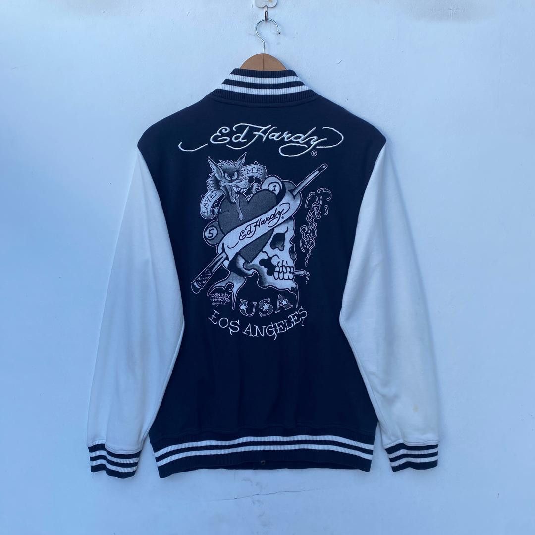 Ed Hardy DON ED HARDY VARSITY JACKET | Grailed