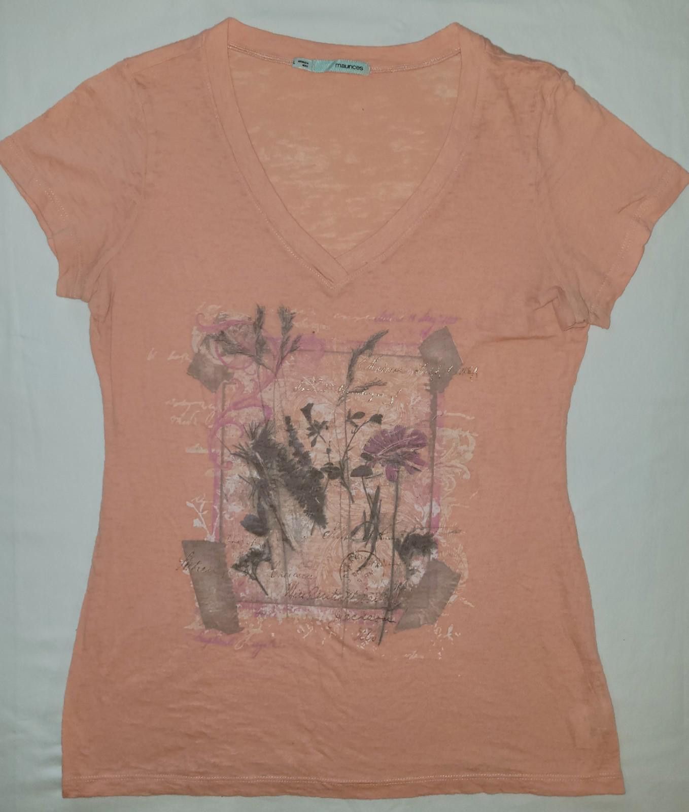 Designer Maurices women's LG. salmonshort sleeve shirt Size L / US 10 / IT 46 - 1 Thumbnail