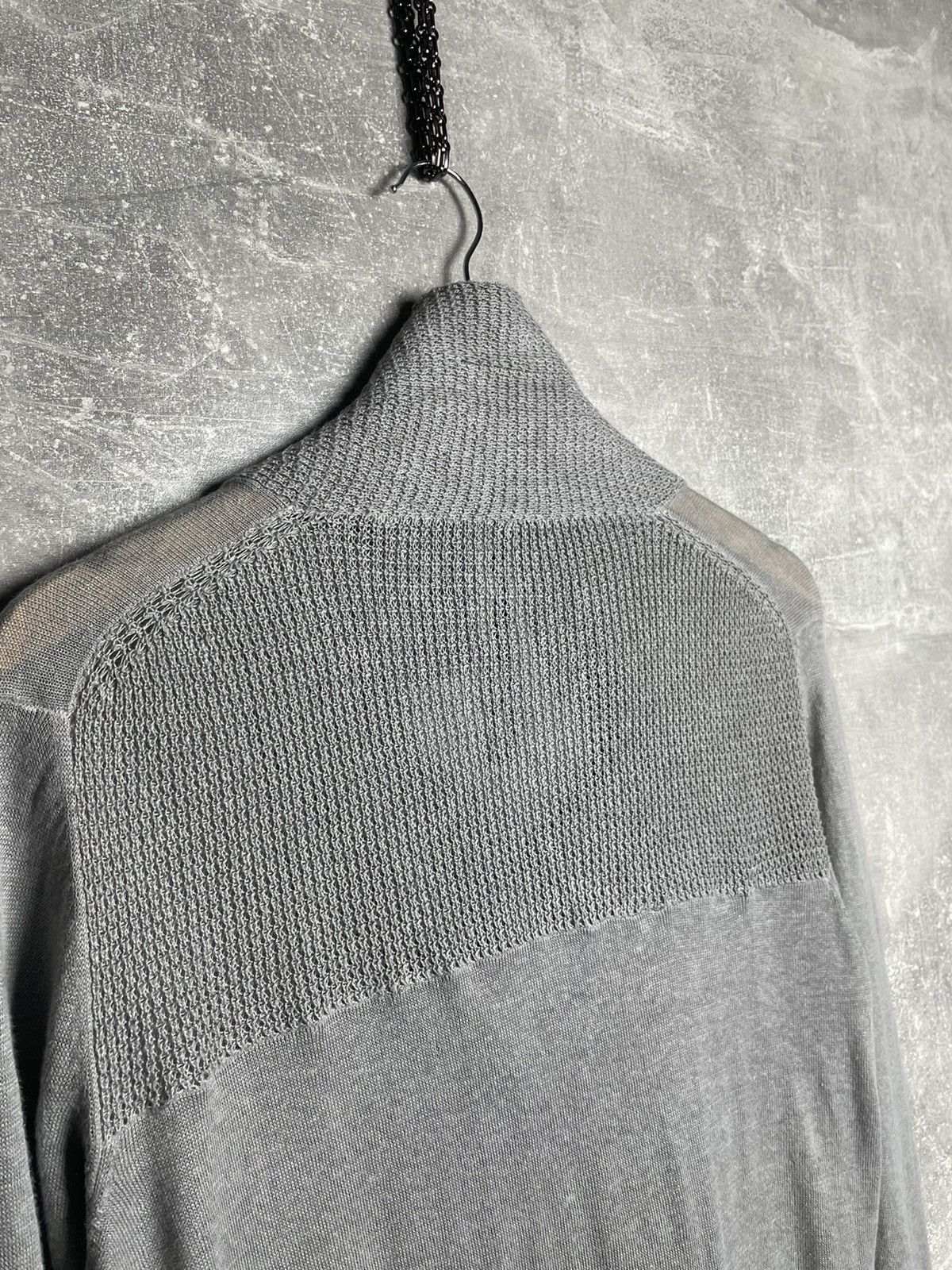 Diesel Black Gold × Vintage Diesel Black Gold Knitted 100% Linen Avant Garde Cardigan Size US S / EU 44-46 / 1 - 10 Thumbnail