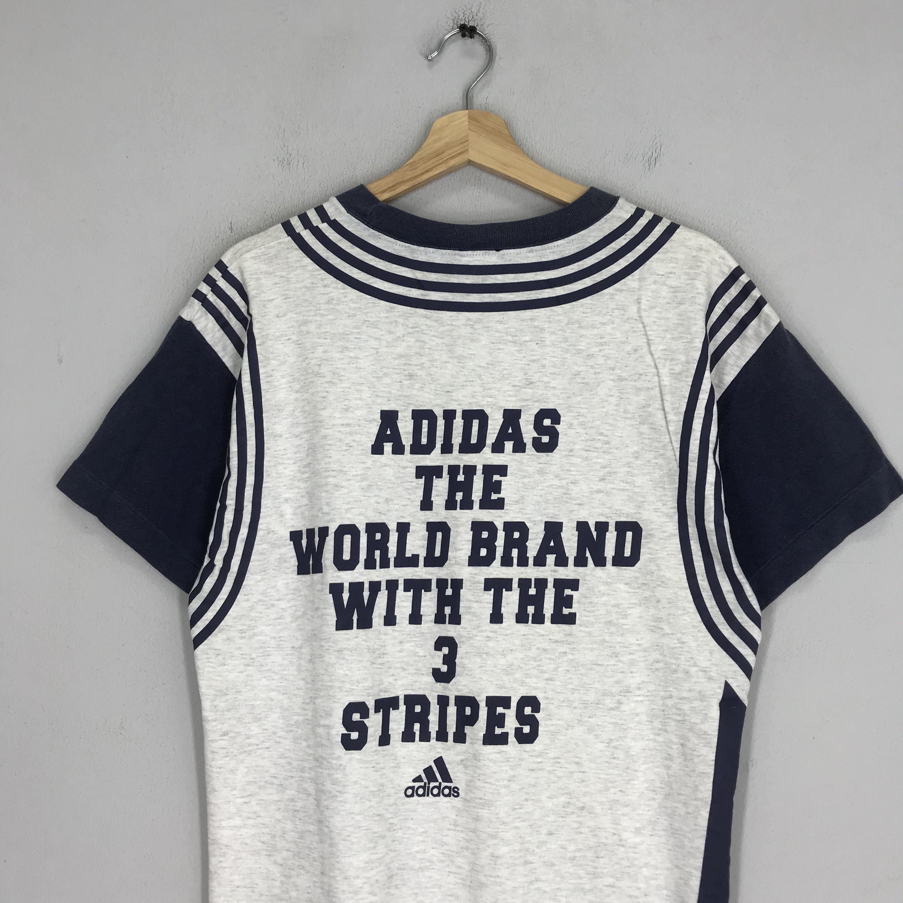 Adidas Vintage 90's Adidas Trefoil Gray - 12 Size US M / EU 48-50 / 2 - 11 Thumbnail
