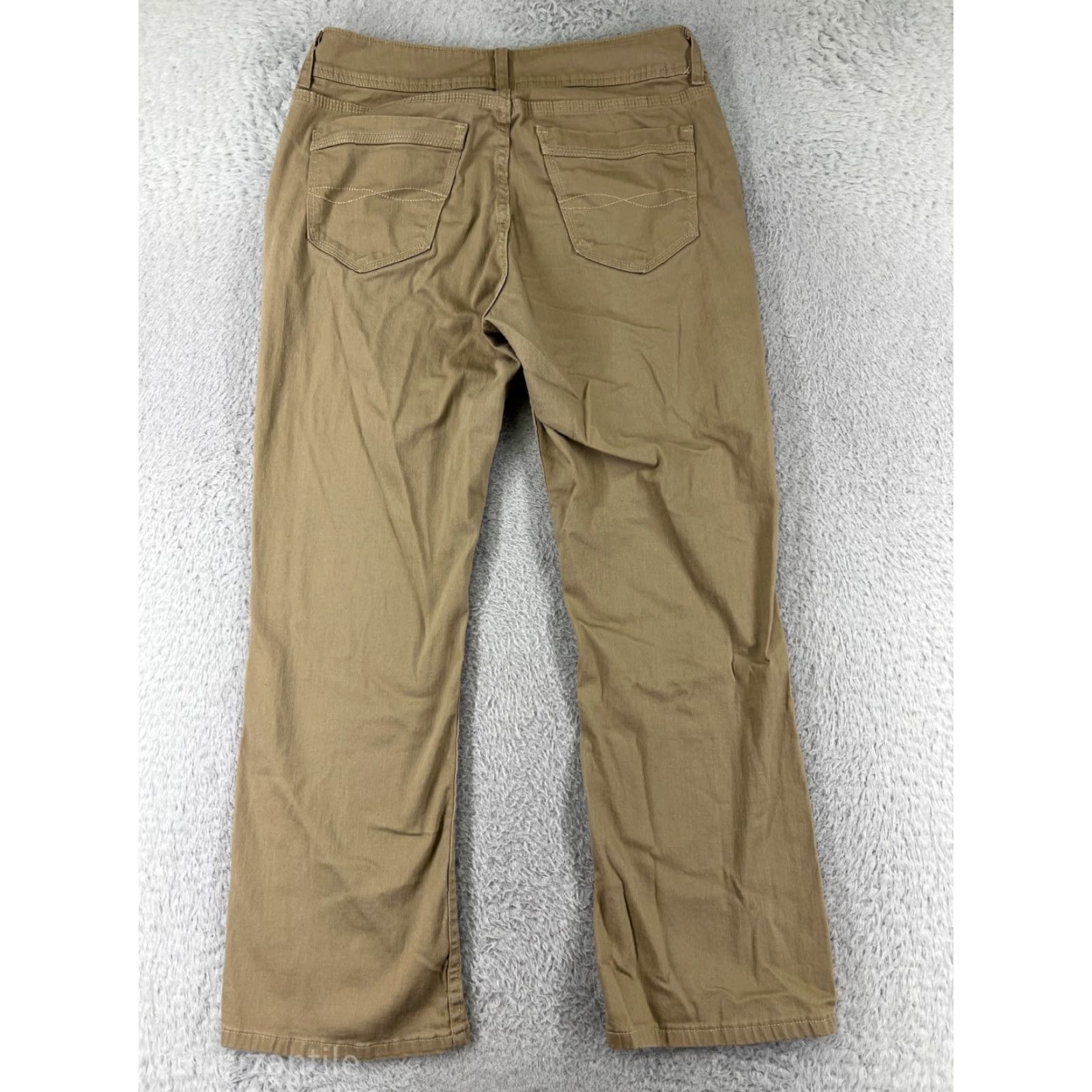 Lee Lee Jeans Womens 10P Beige Denim Bootcut Riders Cotton Blend Stretch Pants Size 32" / US 10 / IT 46 - 2 Thumbnail