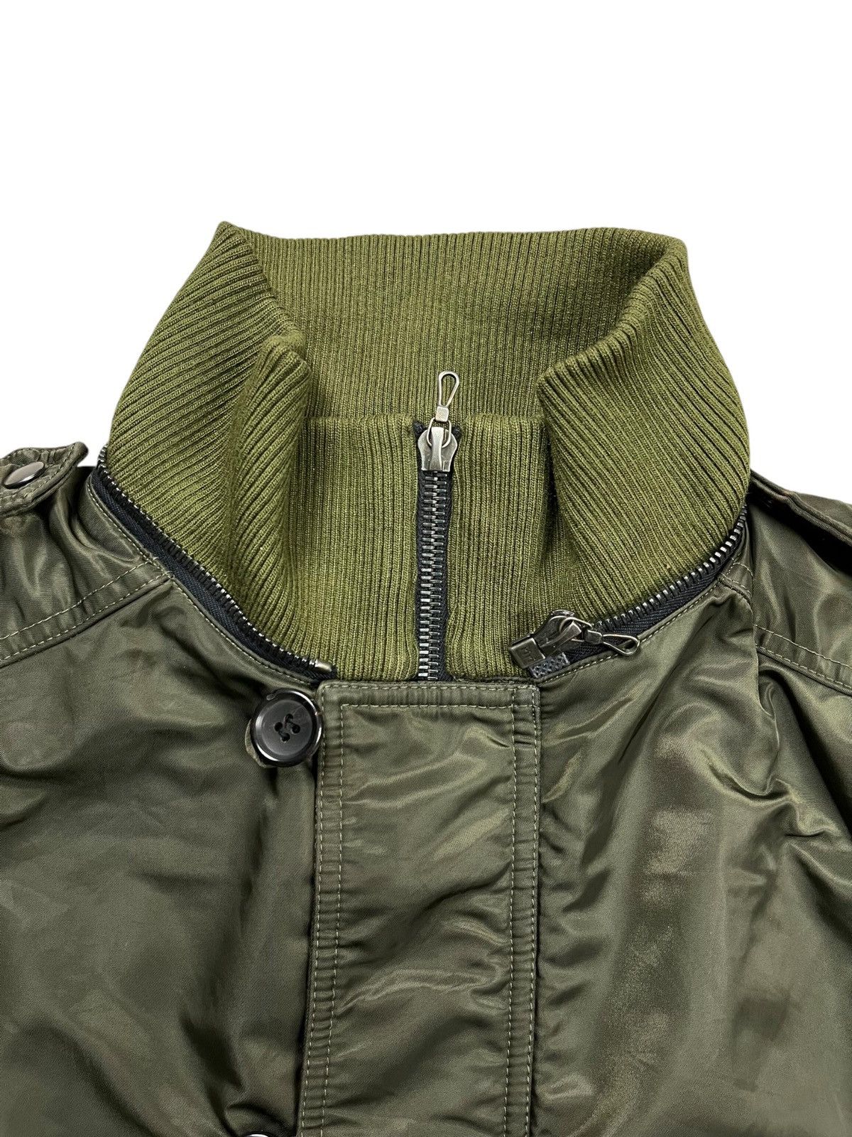 If Six Was Nine 2000s Shellac - Riri Zips Rider Bomber Jacket Size US M / EU 48-50 / 2 - 5 Thumbnail