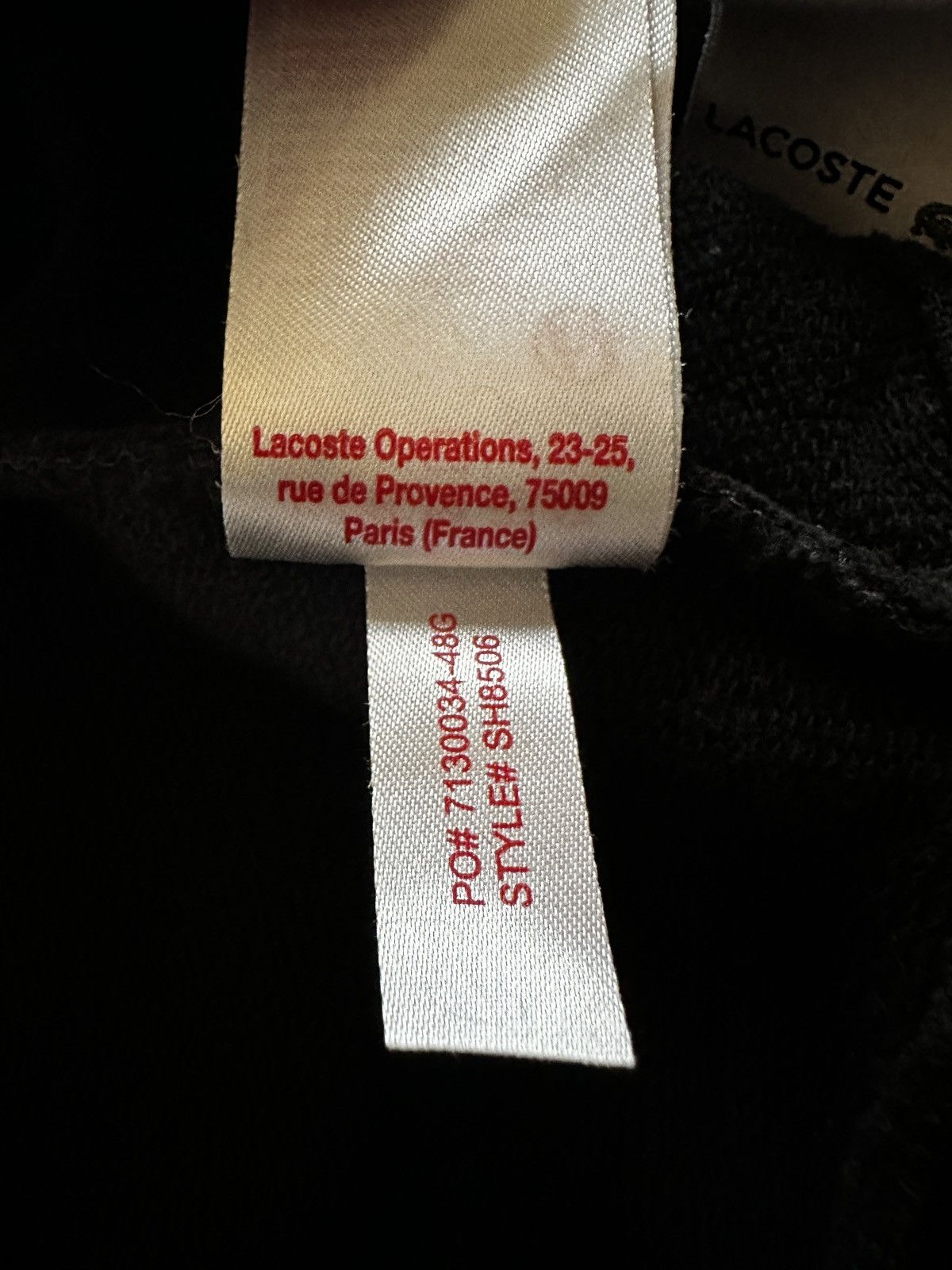 Lacoste × Supreme Supreme X Lacoste Black Hooded Sweatshirt Size US S / EU 44-46 / 1 - 8 Thumbnail