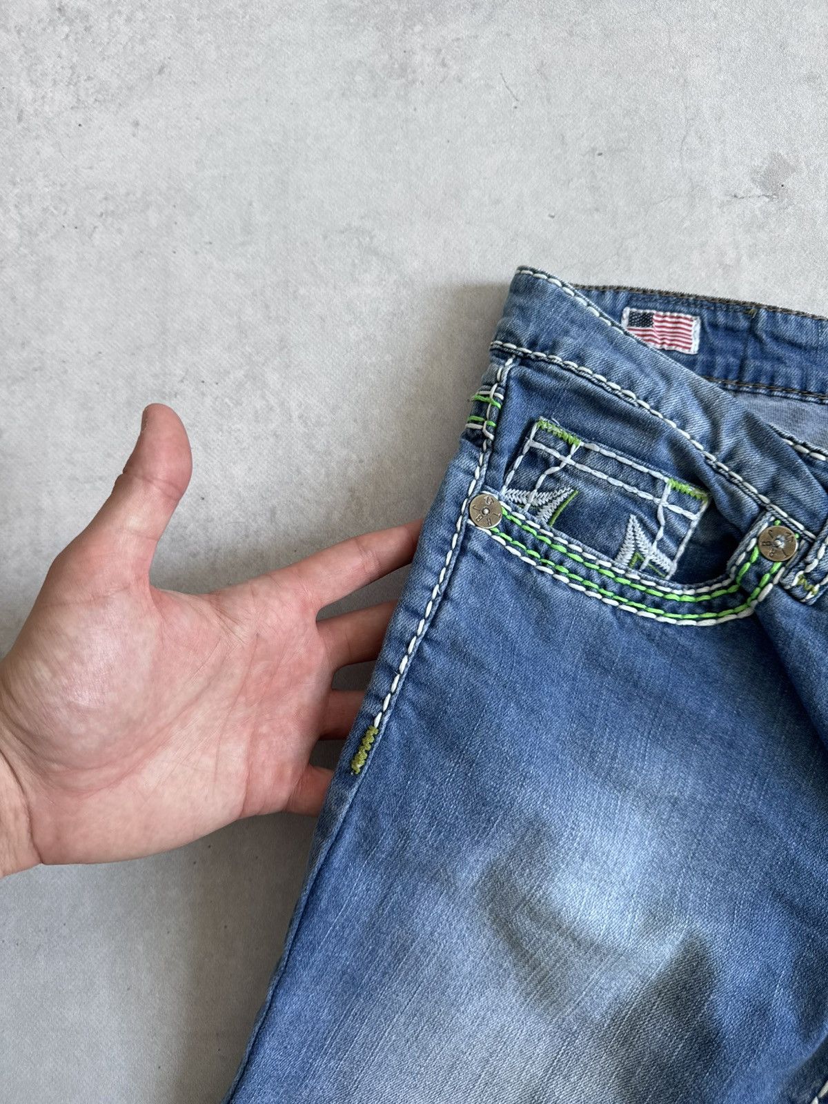 True Religion Vintage True Religion U.S.A Y2K Denim Slim Unisex Shorts Size US 31 - 13 Thumbnail
