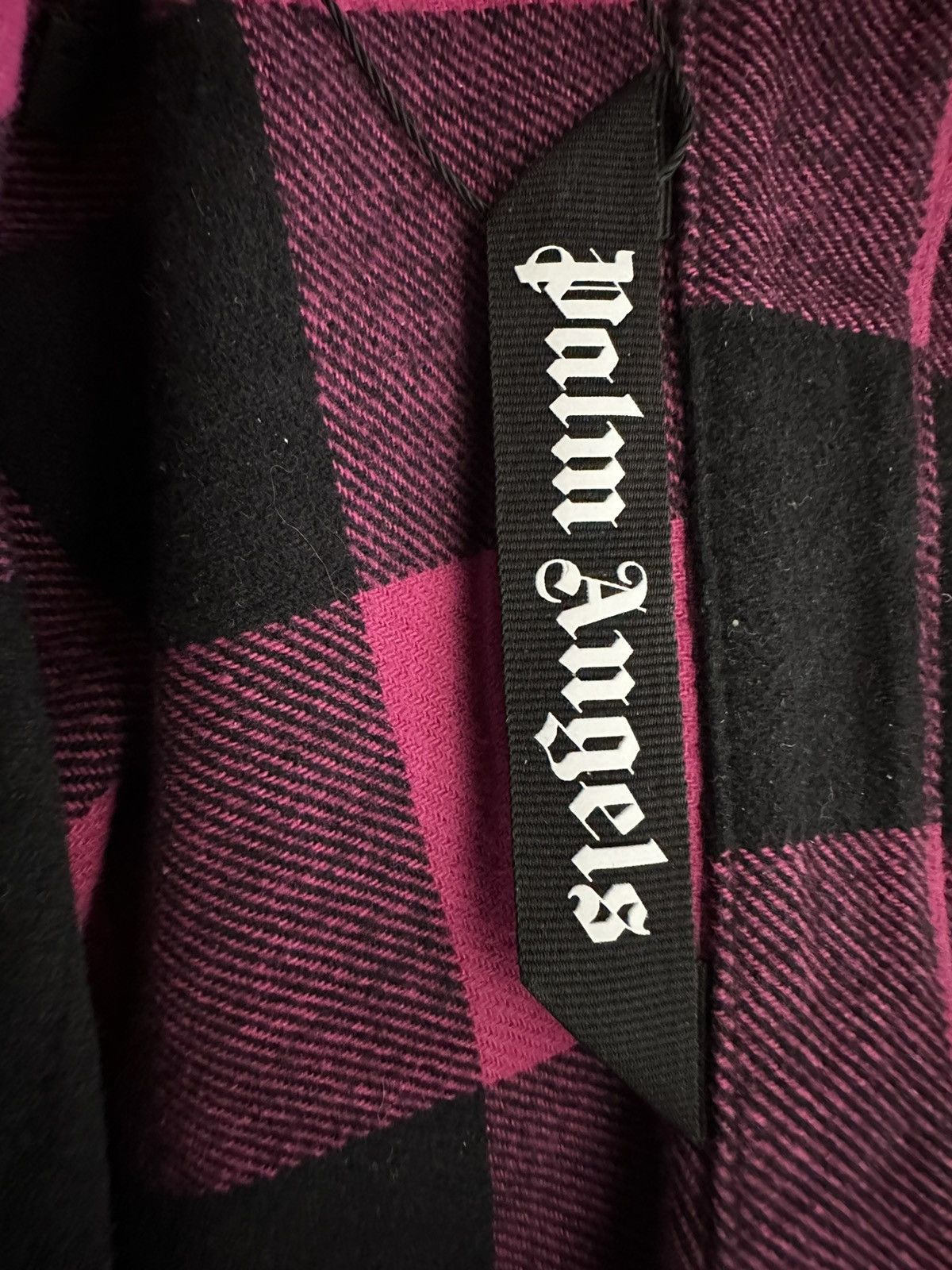 Palm Angels Palm angel curved logo check flannel pre owned medium Size US M / EU 48-50 / 2 - 3 Thumbnail