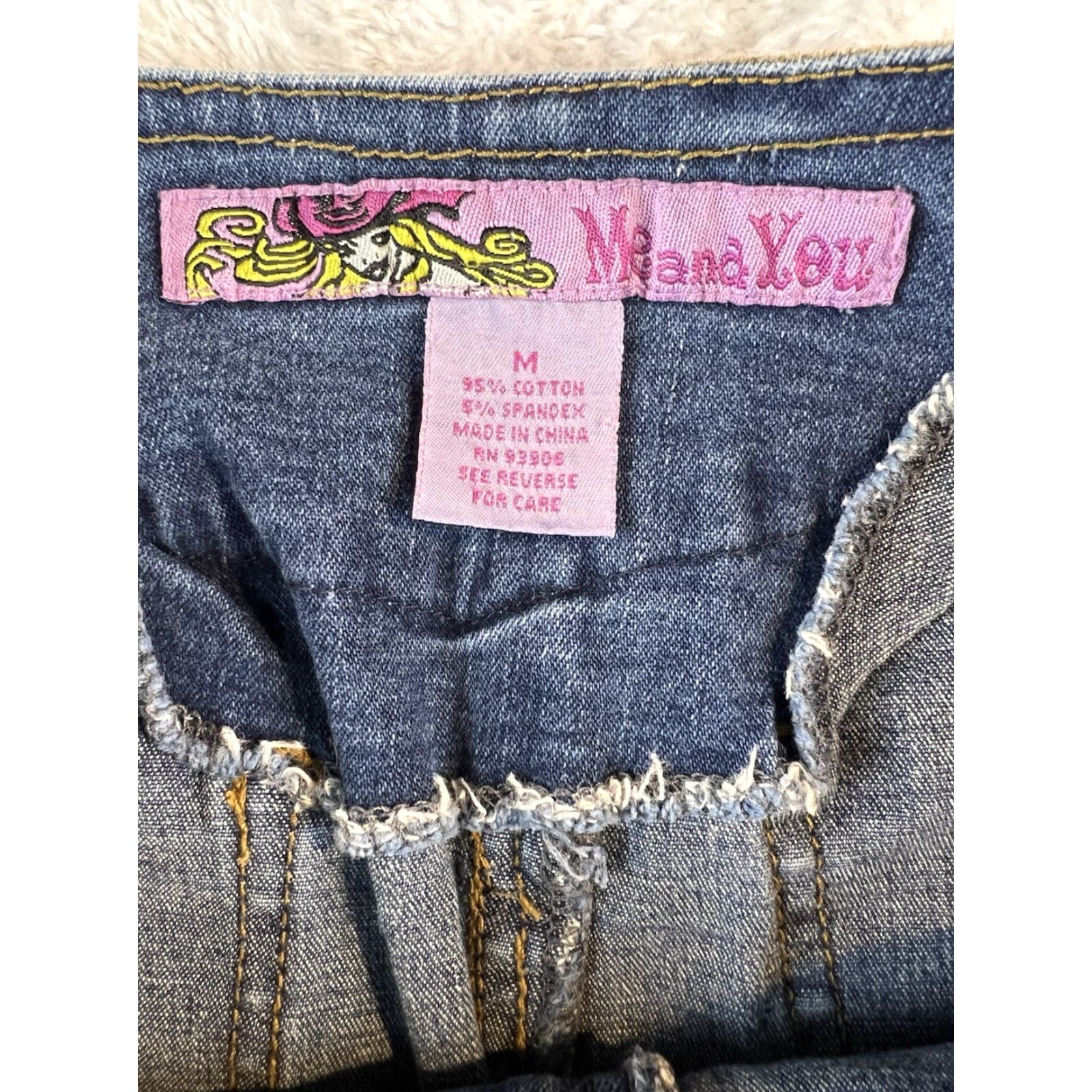 Vintage VINTAGE Me And You Skirt Womens M Blue Boho Midi Pockets Jeans Casual 90s Size 32" / US 10 / IT 46 - 5 Thumbnail
