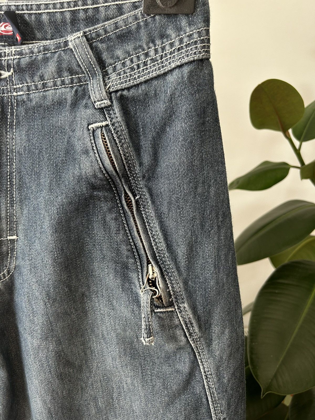Quiksilver × Vintage Vintage 90’s Quickjean Wide Baggy Shorts Jorts Size US 30 / EU 46 - 5 Thumbnail