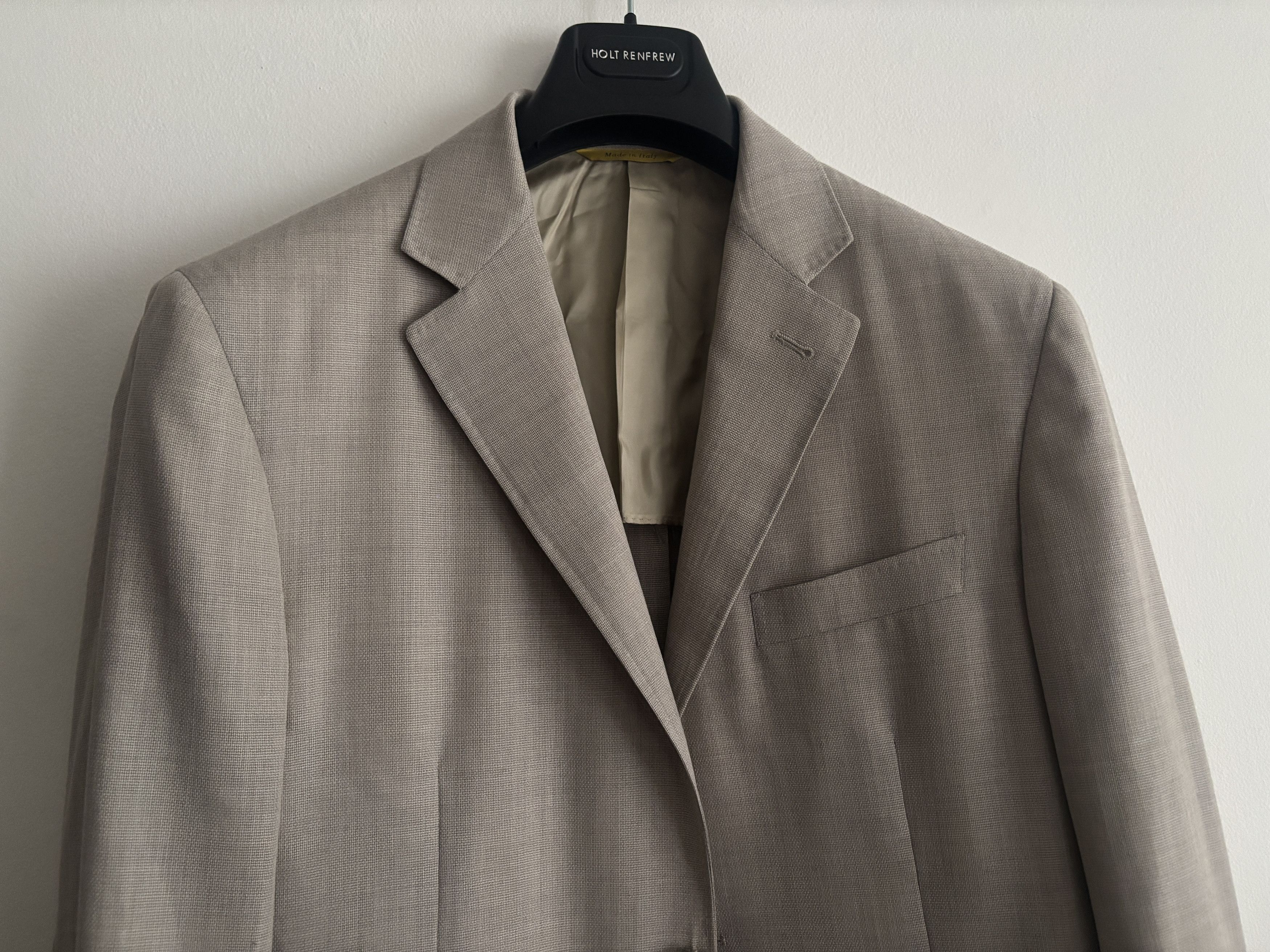 Canali $2200 Kei Unstructured Beige Sport Coat 44 -46 L Size 46L - 2 Thumbnail