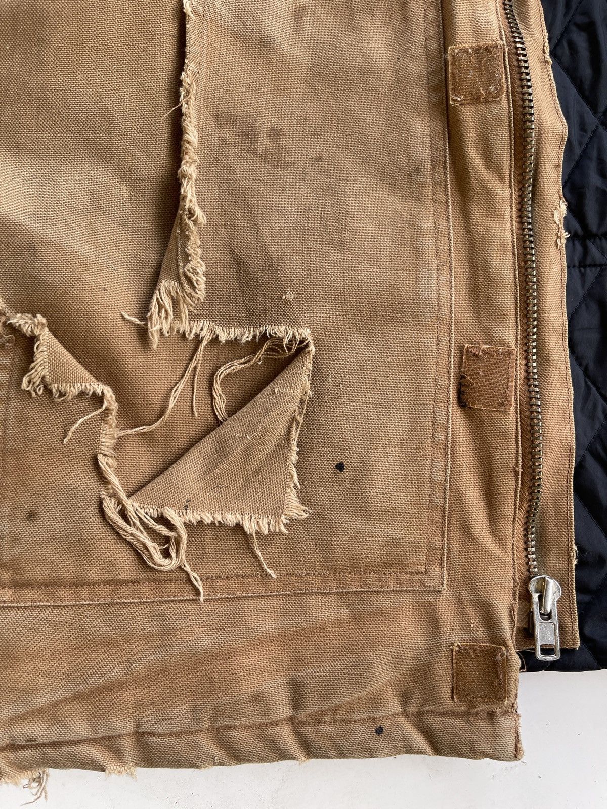 Vintage DISTRESSED❗️1990s Thrashed Workwear Jacket Size US XL / EU 56 / 4 - 17 Thumbnail