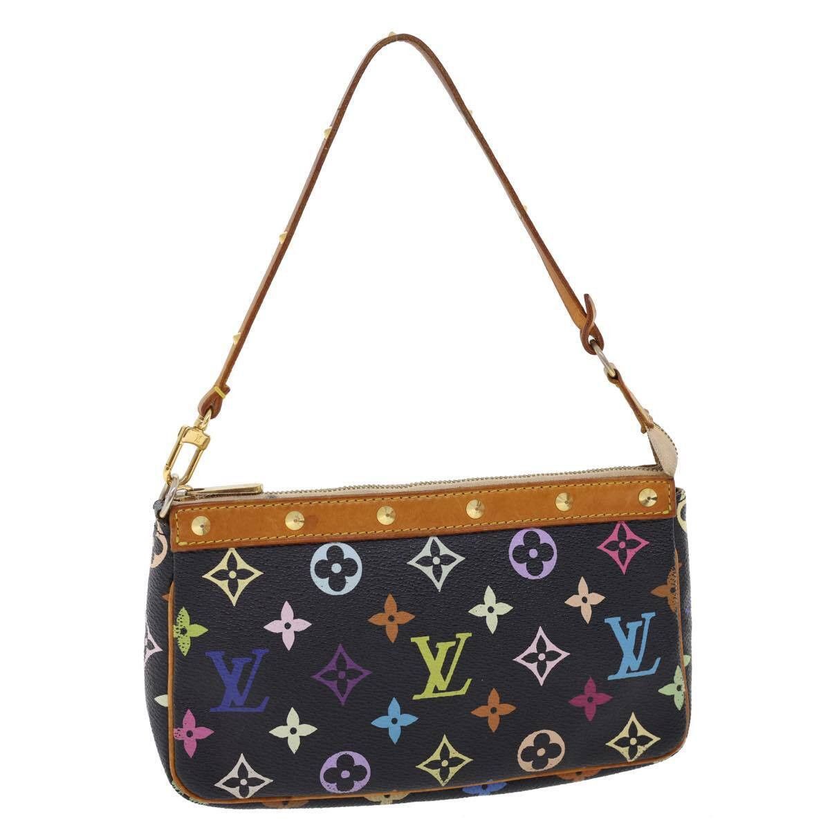 Louis Vuitton LOUIS VUITTON Multicolor Pochette Accessoires Pouch Black Size ONE SIZE - 1 Thumbnail