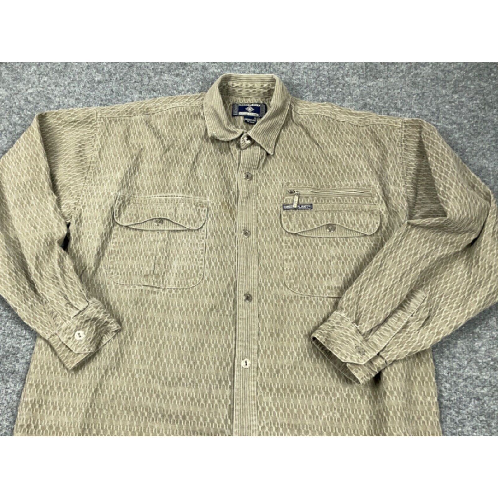 Etro VTG 90s Green Textured Shacket Adult XL Pocket Shirt Jacket Size US XL / EU 56 / 4 - 7 Thumbnail