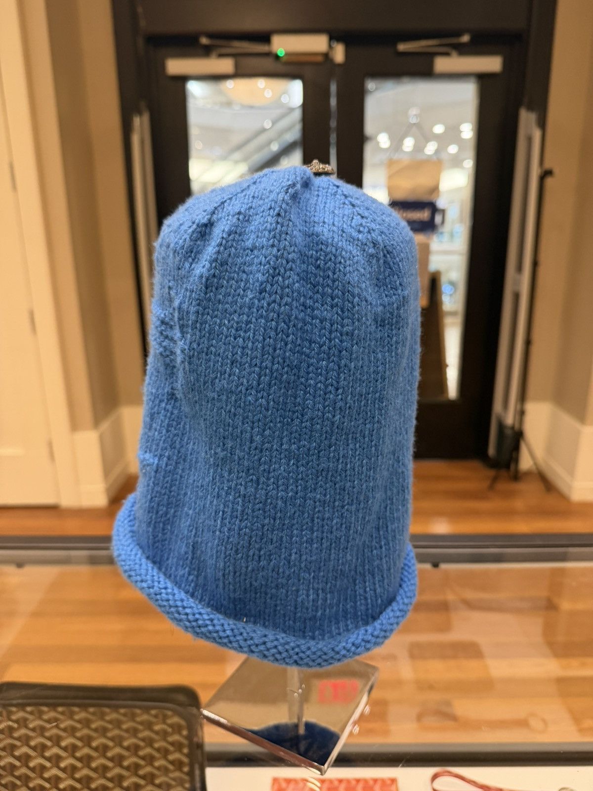 Chrome Hearts Chrome Hearts Oversized Cashmere Beanie - Blue Size ONE SIZE - 2 Thumbnail