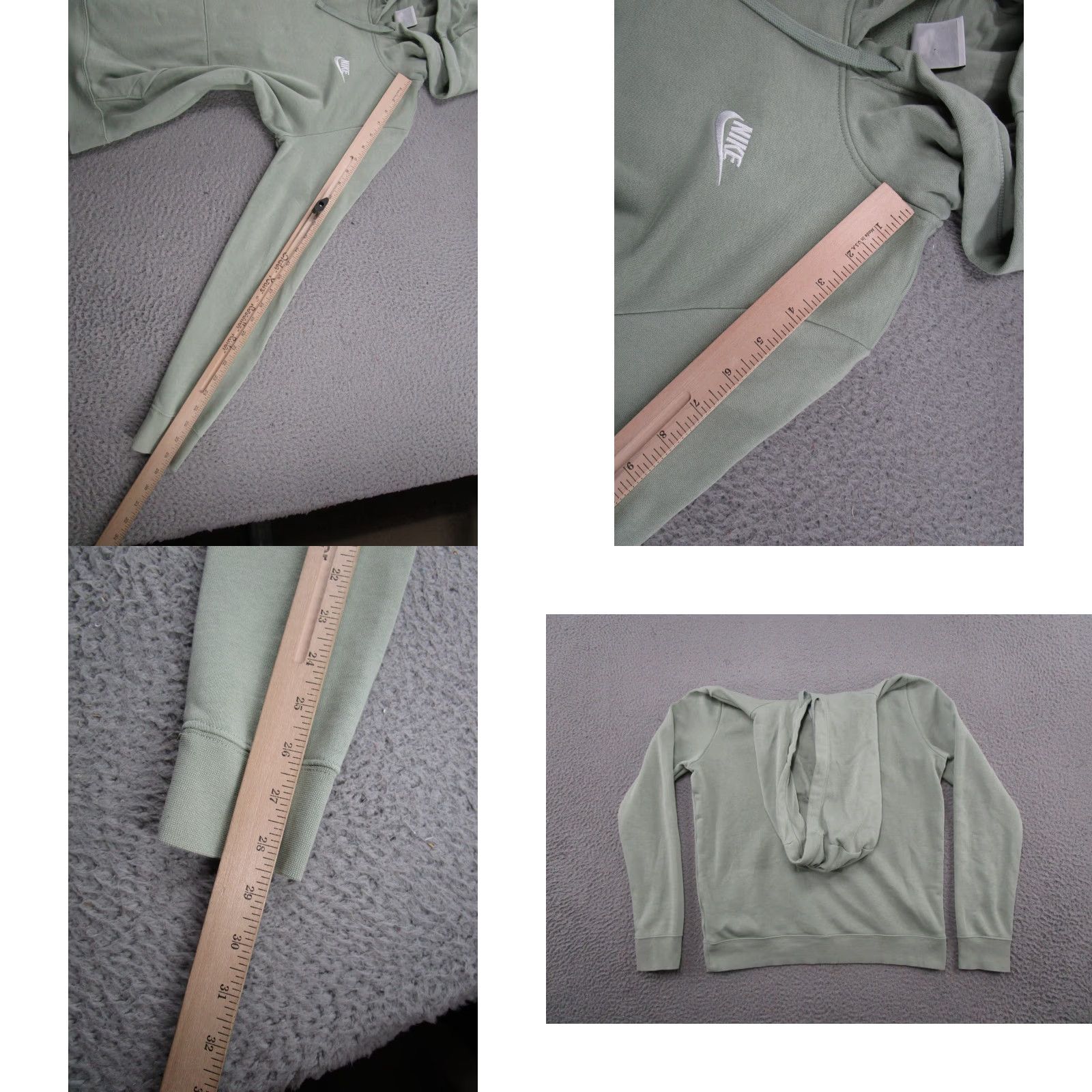 Nike Nike Sportswear Hoodie Sweatshirt Mens S Pullover Green Club Fleece Embroidered Size US S / EU 44-46 / 1 - 8 Thumbnail