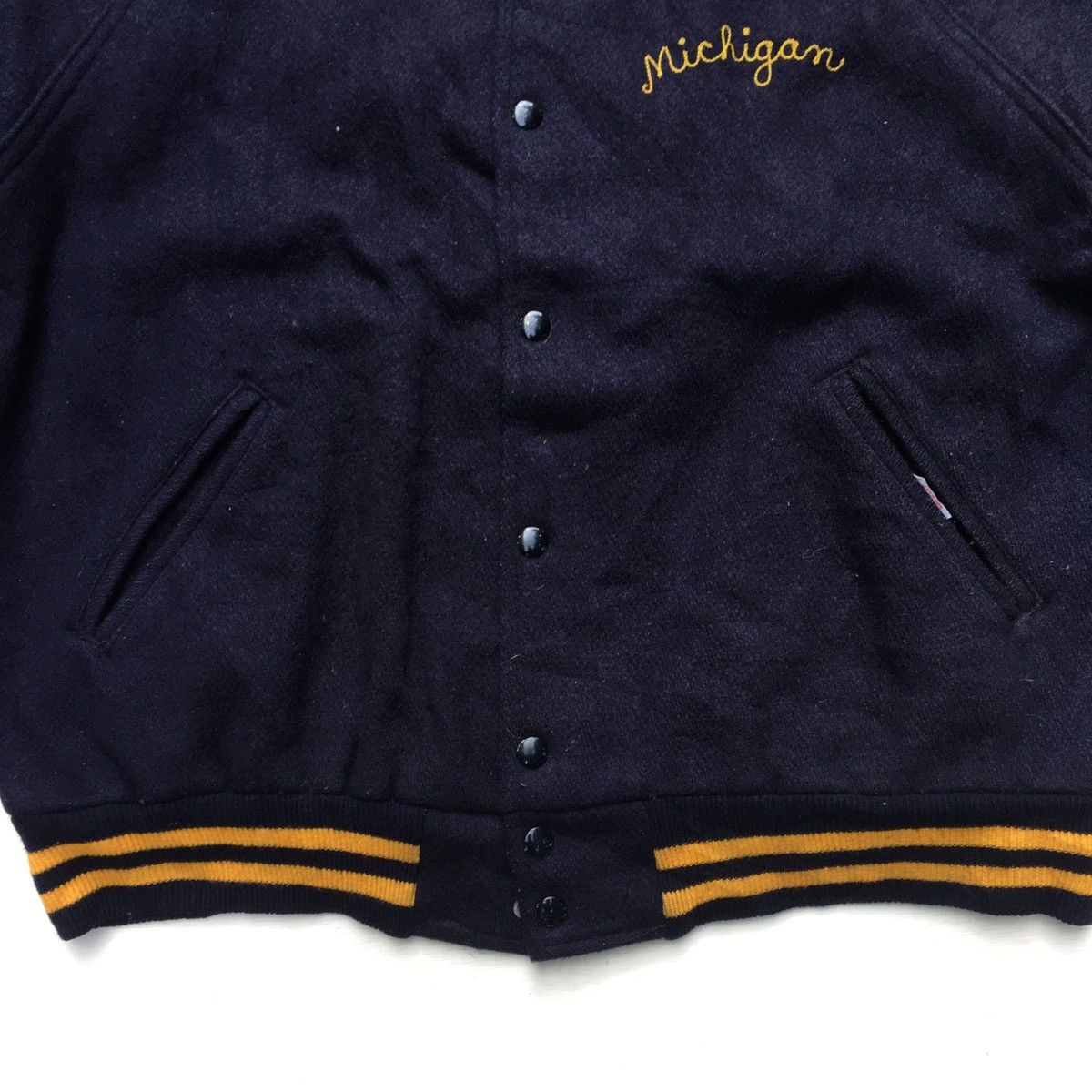 Vintage Vintage Michigan Wool Varsity Jacket Gem Sportswear Size US L / EU 52-54 / 3 - 5 Thumbnail