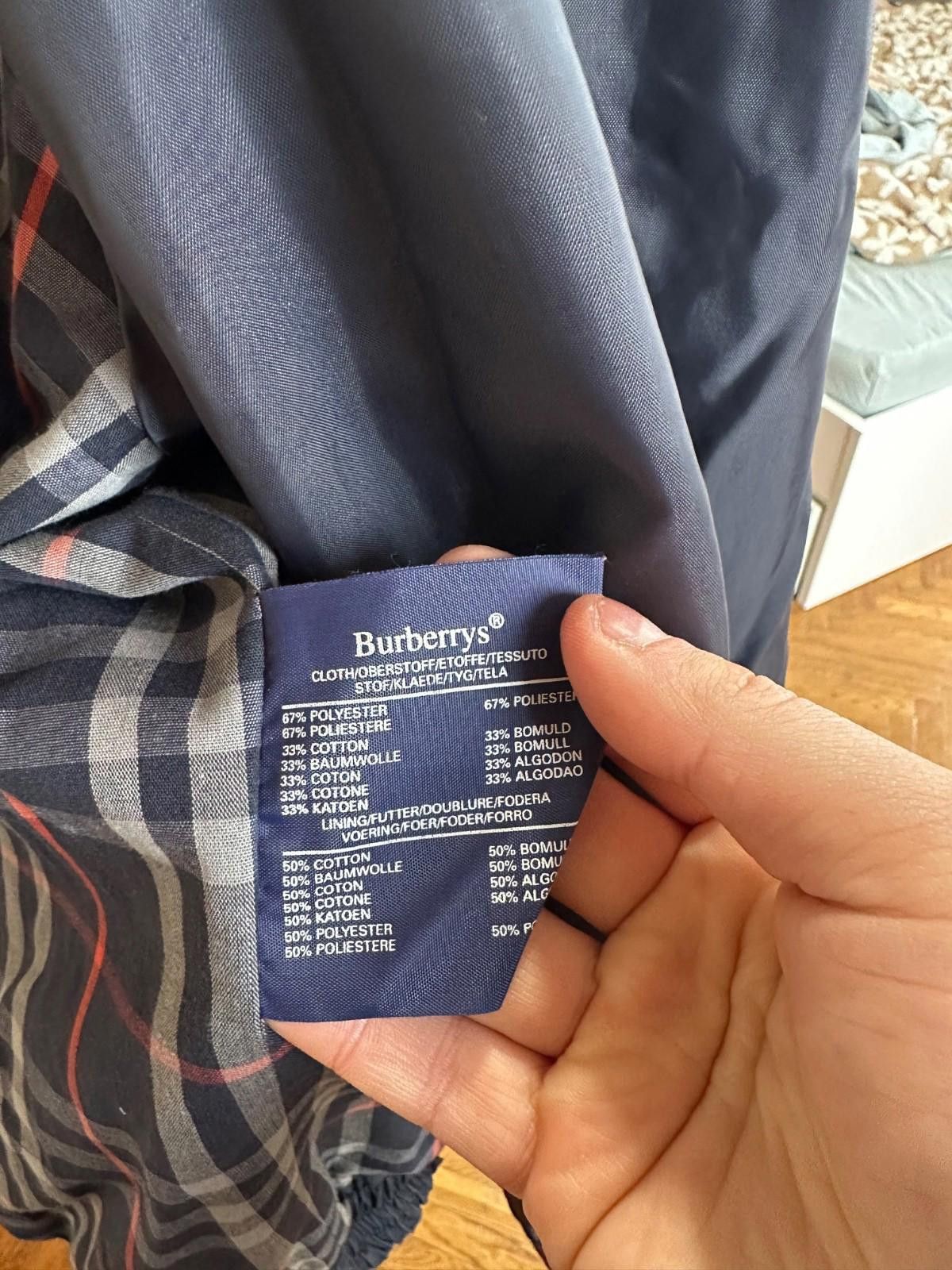 Burberry BURBERRYS England Vintage Bomber Jacket Sz 54 Size US XL / EU 56 / 4 - 12 Thumbnail