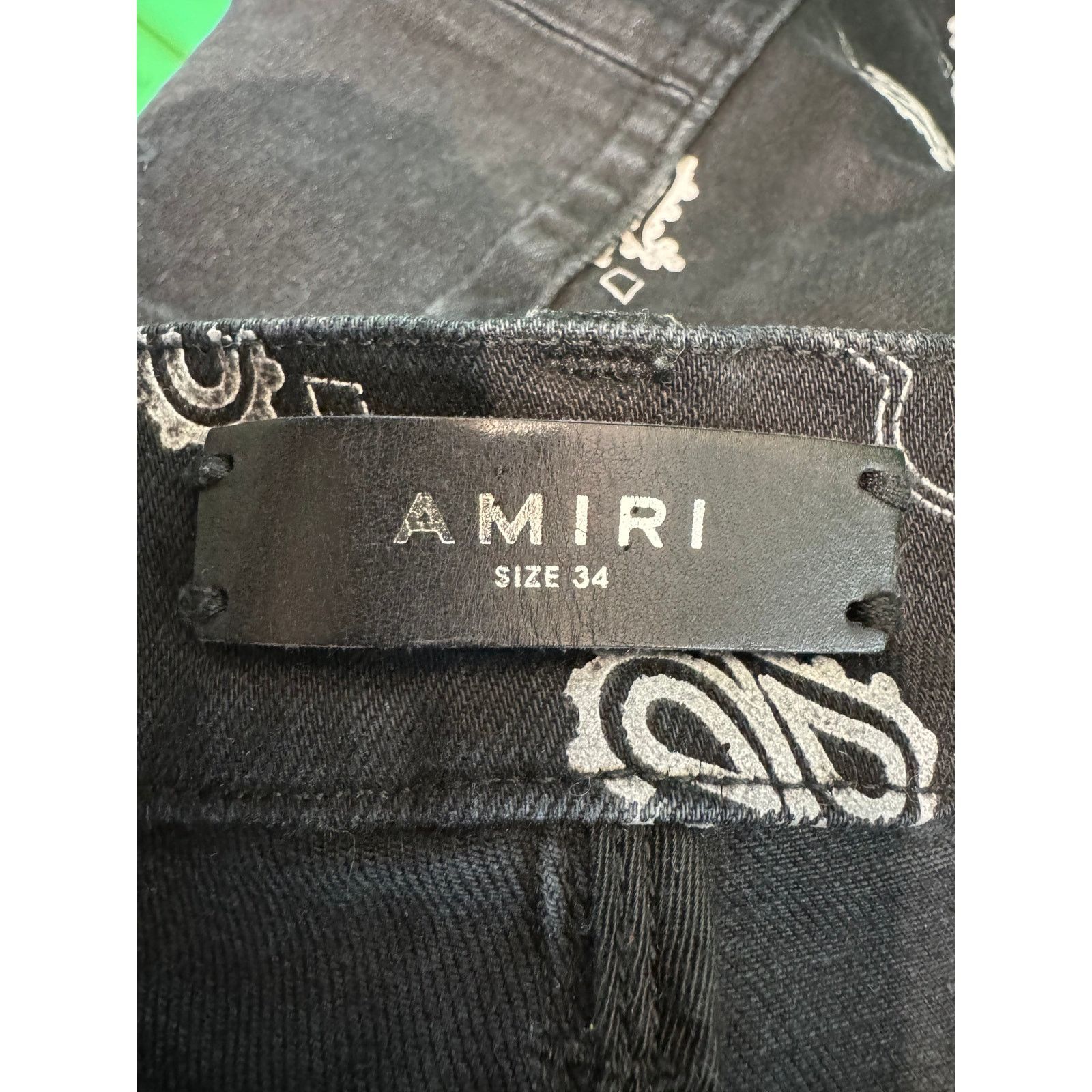 Amiri Amiri Black Paisley Jeans Size US 34 / EU 50 - 8 Thumbnail