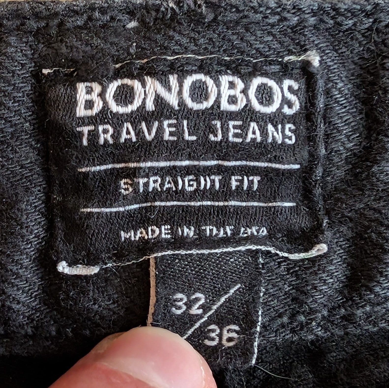 Bonobos Bonobos Straight Leg Travel Jeans Made in USA Size US 32 / EU 48 - 3 Thumbnail