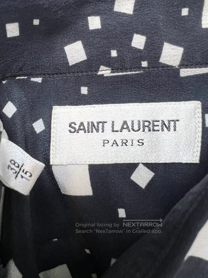 Saint Laurent Paris Saint Laurent Paris Mulberry Silk Black and White Checkere Size XS / US 0-2 / IT 36-38 - 4 Thumbnail