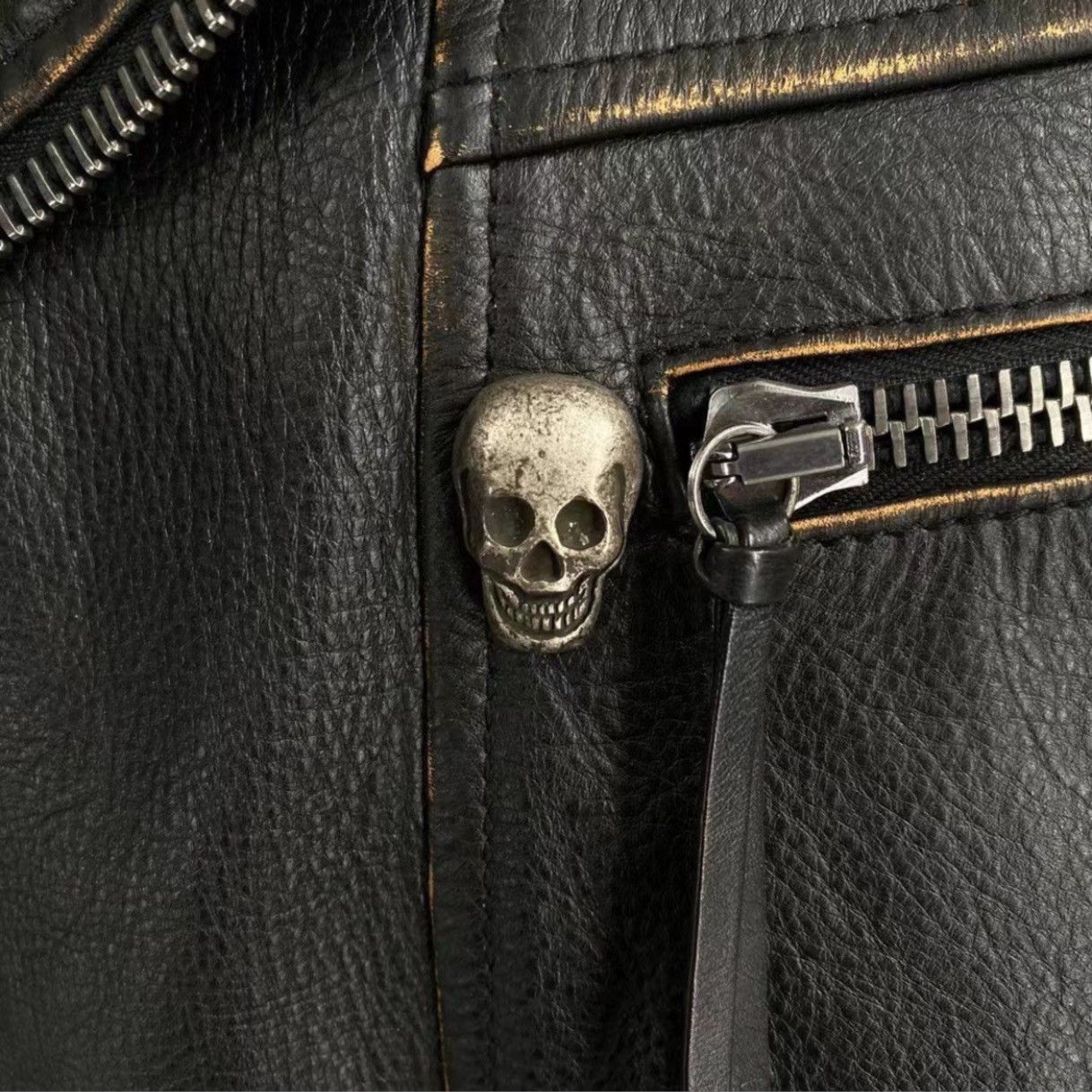 Gucci Gucci King Charles Spaniel leather biker jacket Coat Size US S / EU 44-46 / 1 - 6 Thumbnail