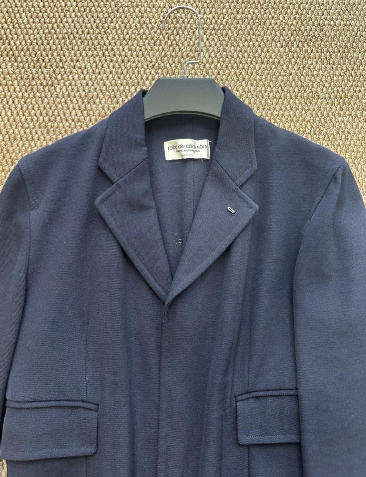 Comme des Garcons Comme des Garçons robe de chambre Navy 100% Wool Blazer K23 Size US M / EU 48-50 / 2 - 3 Thumbnail