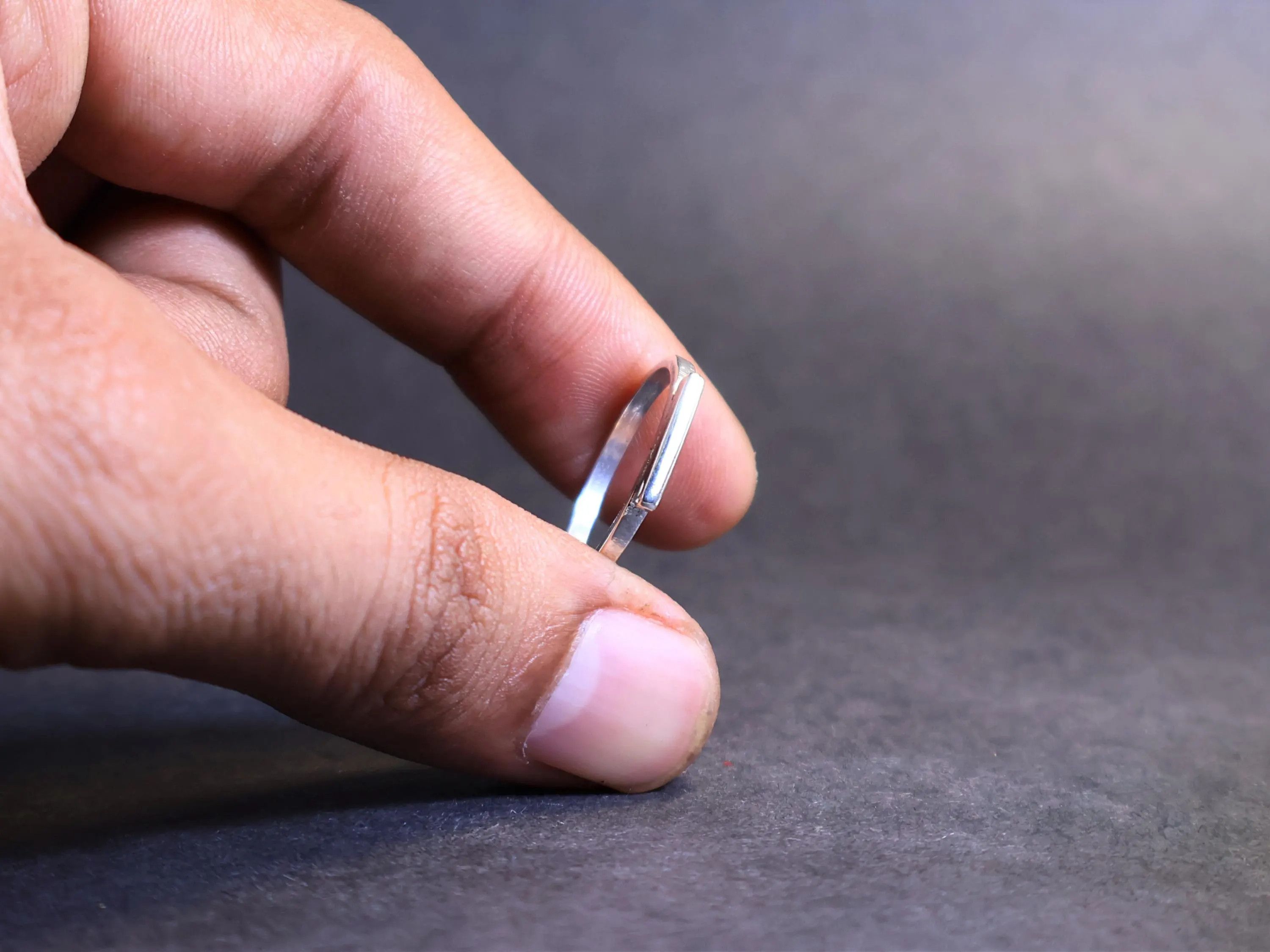 Handmade Bar Ring, 925 Silver Ring, Silver Bar Ring, Handmade Ring, Size ONE SIZE - 8 Thumbnail