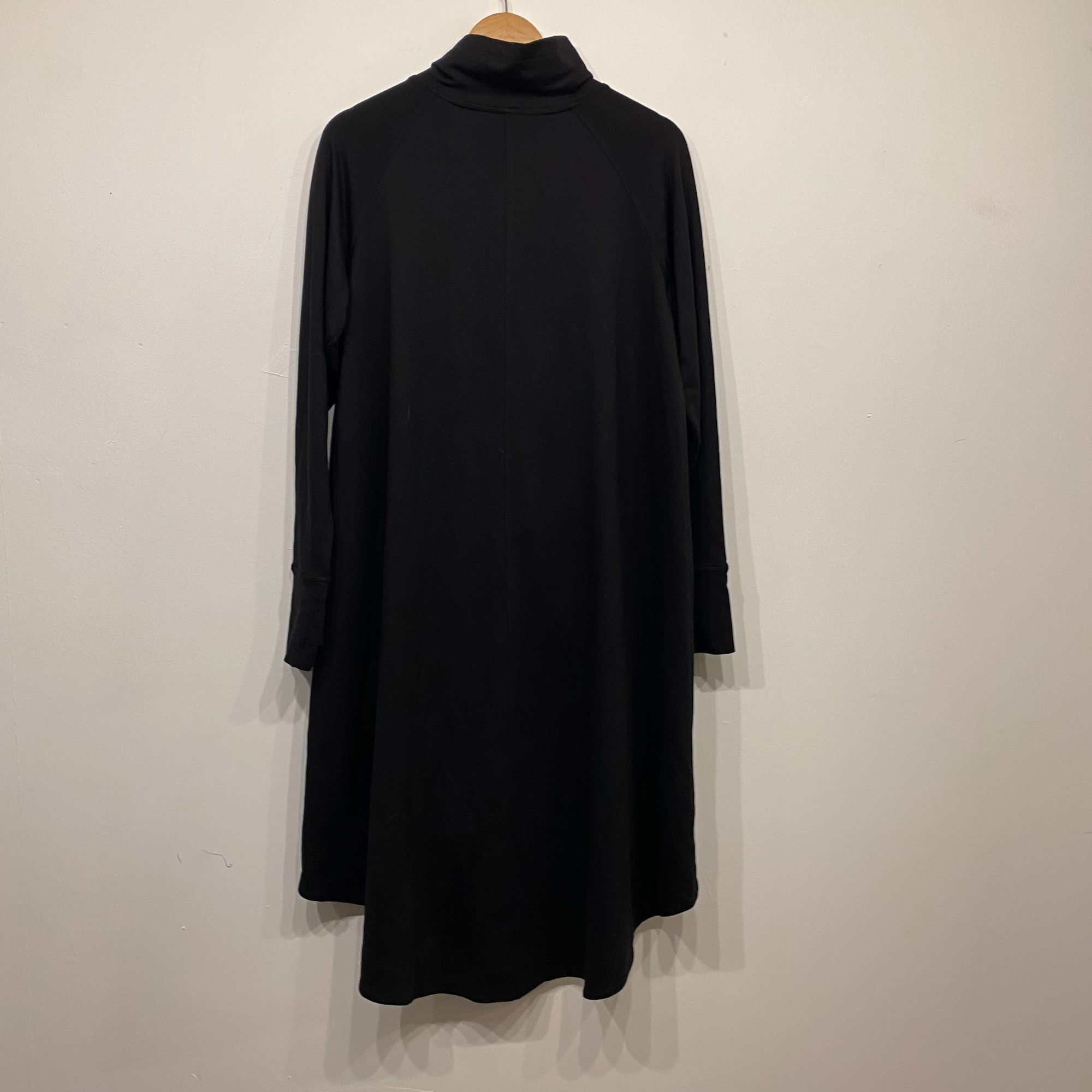 Other Marcella Black Long Sleeve Neck Zipper Oversized Dress Size Size XS / US 0-2 / IT 36-38 - 4 Thumbnail