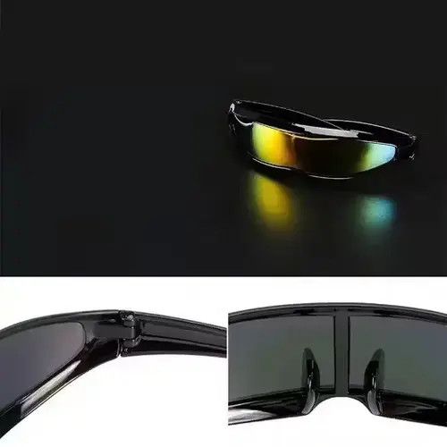 VIBE Vintage Cyclops Black Modern Sunglasses Size ONE SIZE - 3 Thumbnail