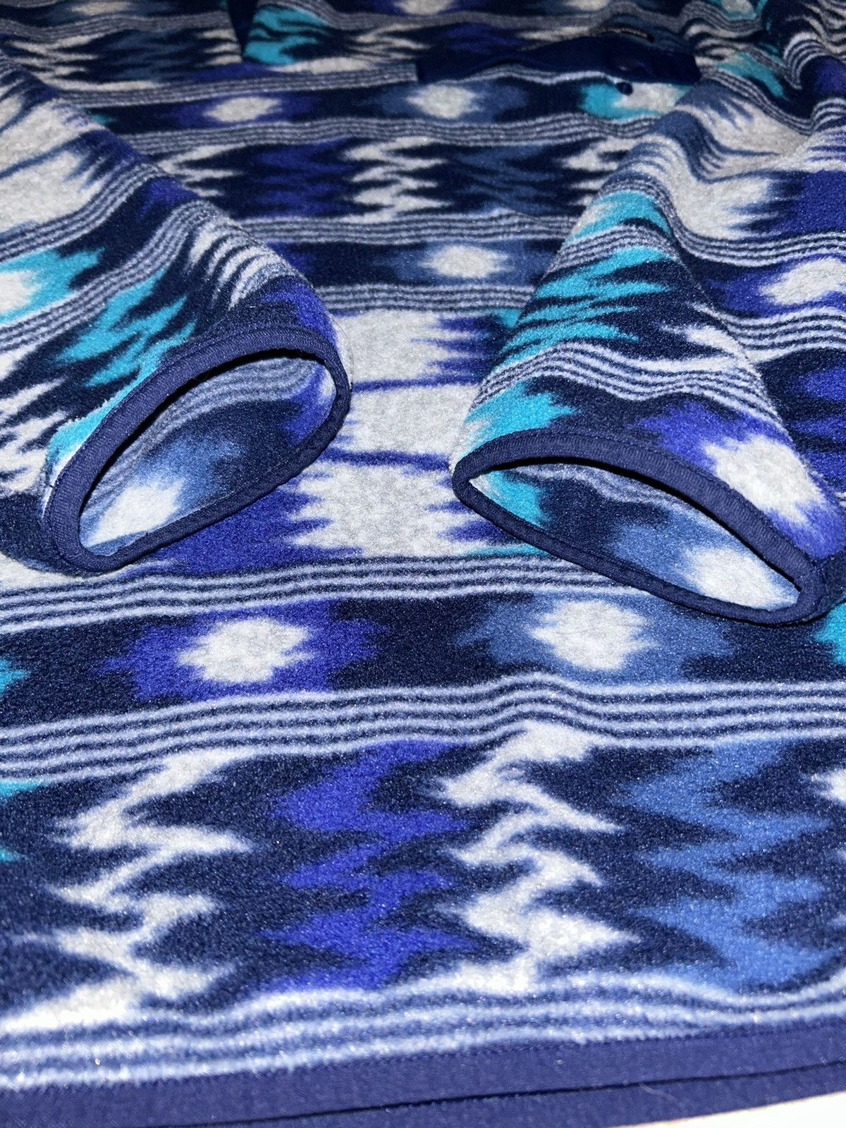 Patagonia 2014 Patagonia Synchilla Aztec Print Snap-T Fleece Pullover Size XL / US 12-14 / IT 48-50 - 4 Thumbnail