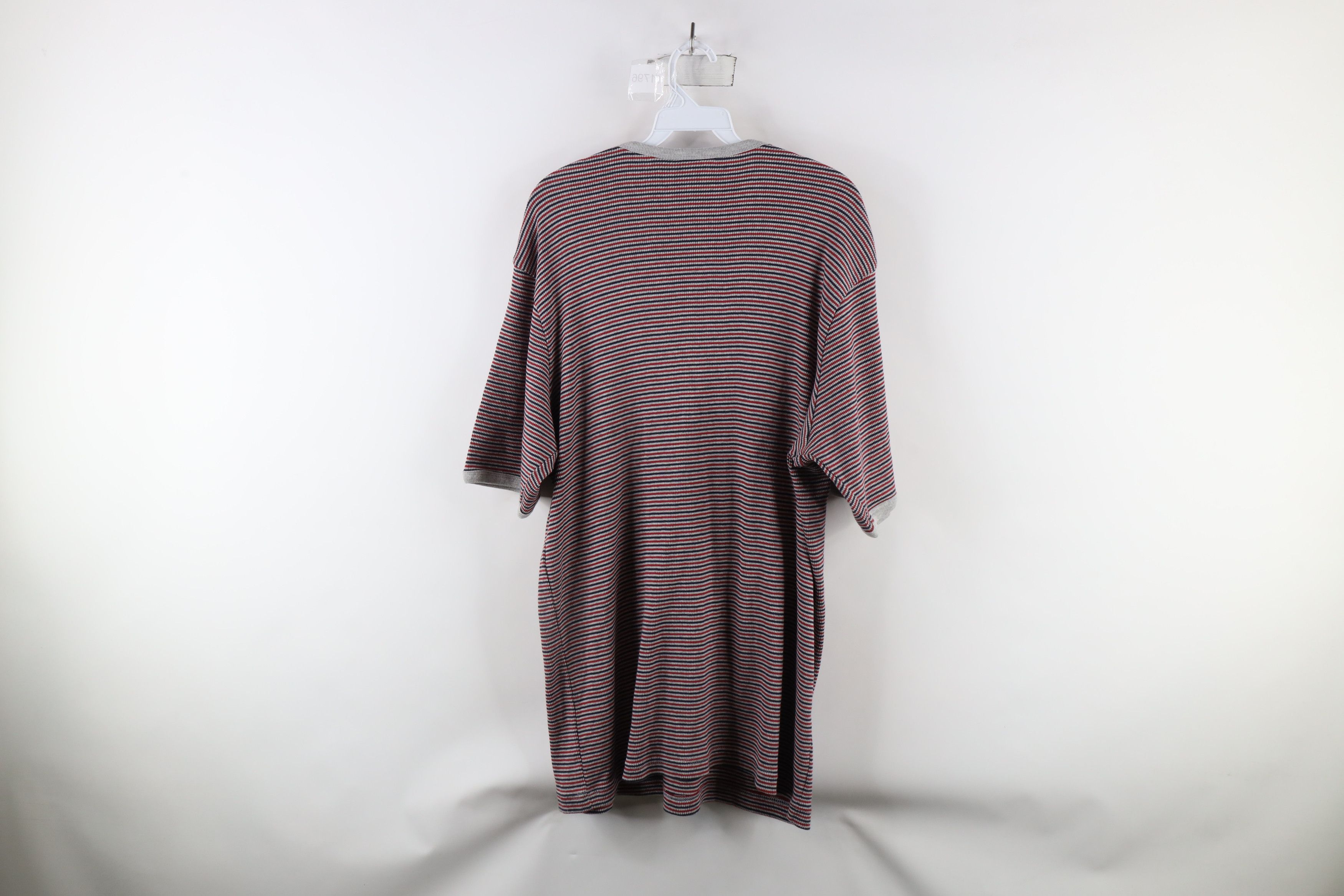 Vintage Deadstock Vintage 90s Streetwear Waffle Knit Ringer T-Shirt Size US XL / EU 56 / 4 - 6 Thumbnail