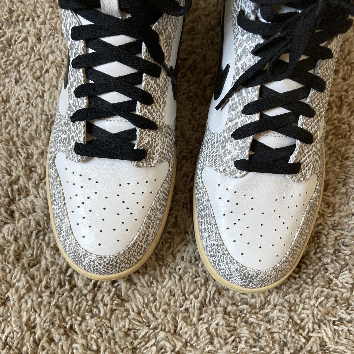 Nike RARE 2013 Nike Dunk High SP Cocoa Snake White 624512-010 Size US 10 / EU 43 - 5 Thumbnail