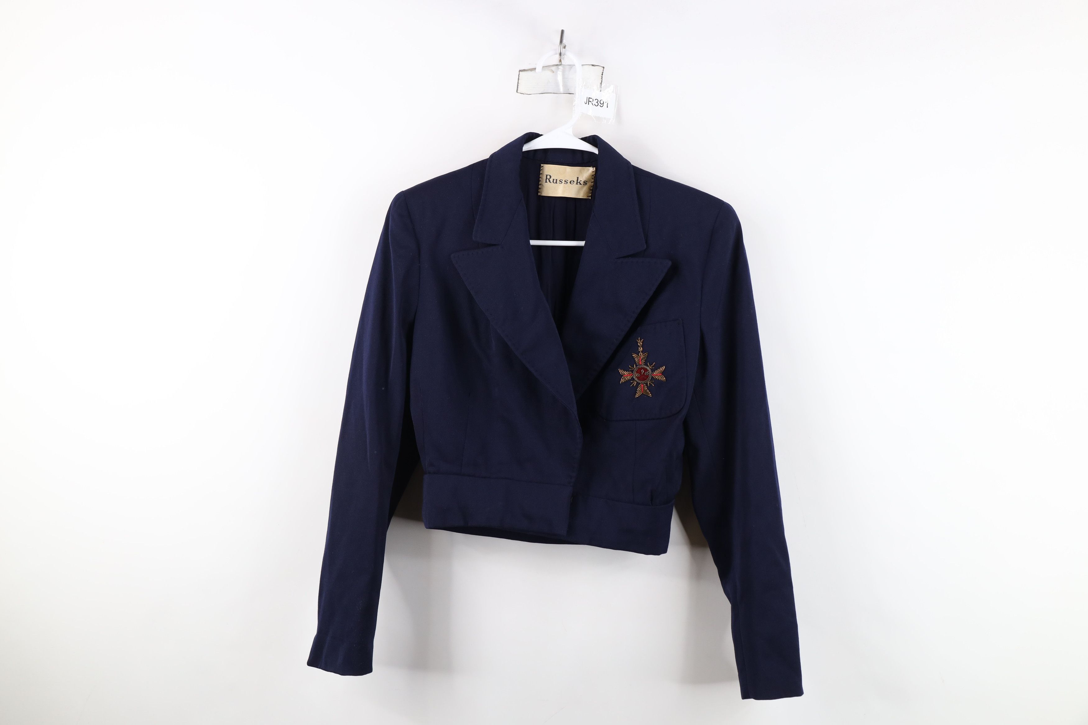 Vintage Vintage 30s 40s Gabardine Crest Clasp Hook Blazer Jacket USA Size M / US 6-8 / IT 42-44 - 1 Thumbnail