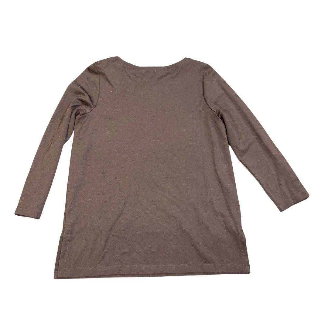 Chicos Long Sleeve Top Button Cuffs Tunic Blouse Casual Preppy Chic Size XS / US 0-2 / IT 36-38 - 2 Thumbnail