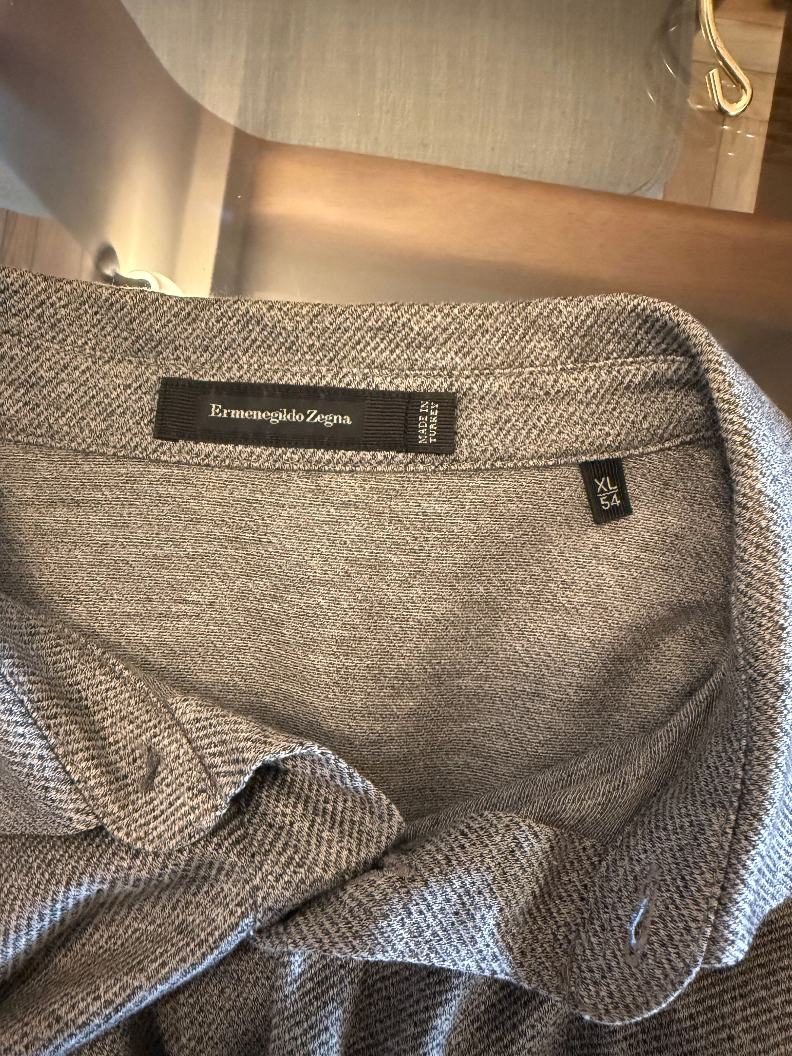 Ermenegildo Zegna Ermenegildo Zegna Long Sleeve Polo Shirt Size US XL / EU 56 / 4 - 3 Thumbnail