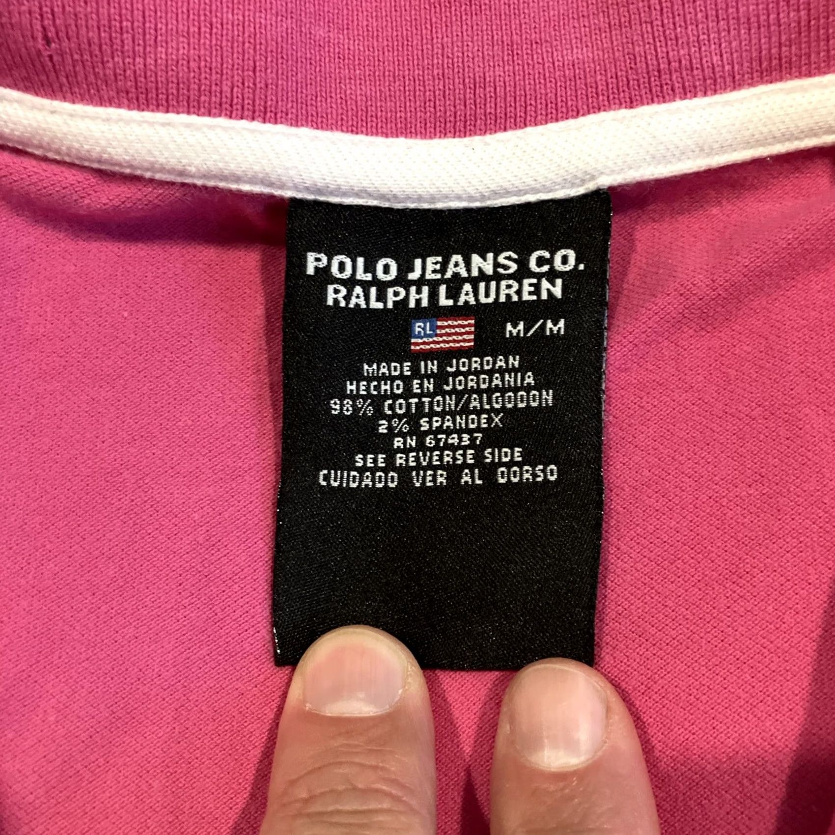 Ralph Lauren VINTAGE Polo Jeans Co Ralph Lauren Pink Tennis Dress Pickleball Medium Women Cap Sleeve Knee Length Cotton Short Sleeve T-Shirt Dress Womens Size 32" / US 10 / IT 46 - 3 Thumbnail