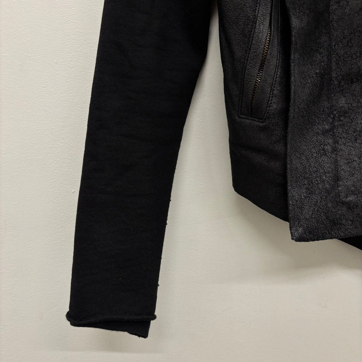 Rick Owens SS09 Rick Owens “STRUTTER” Asymmetrical Biker Jacket Size S / US 4 / IT 40 - 9 Thumbnail