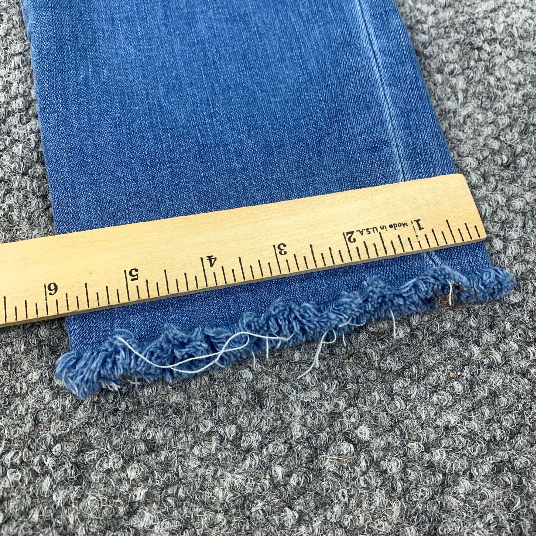 Madewell Madewell Jeans Capri Womens Size 29 Blue High Rise Road Tripper Crop Raw Hem Size 29" - 7 Thumbnail