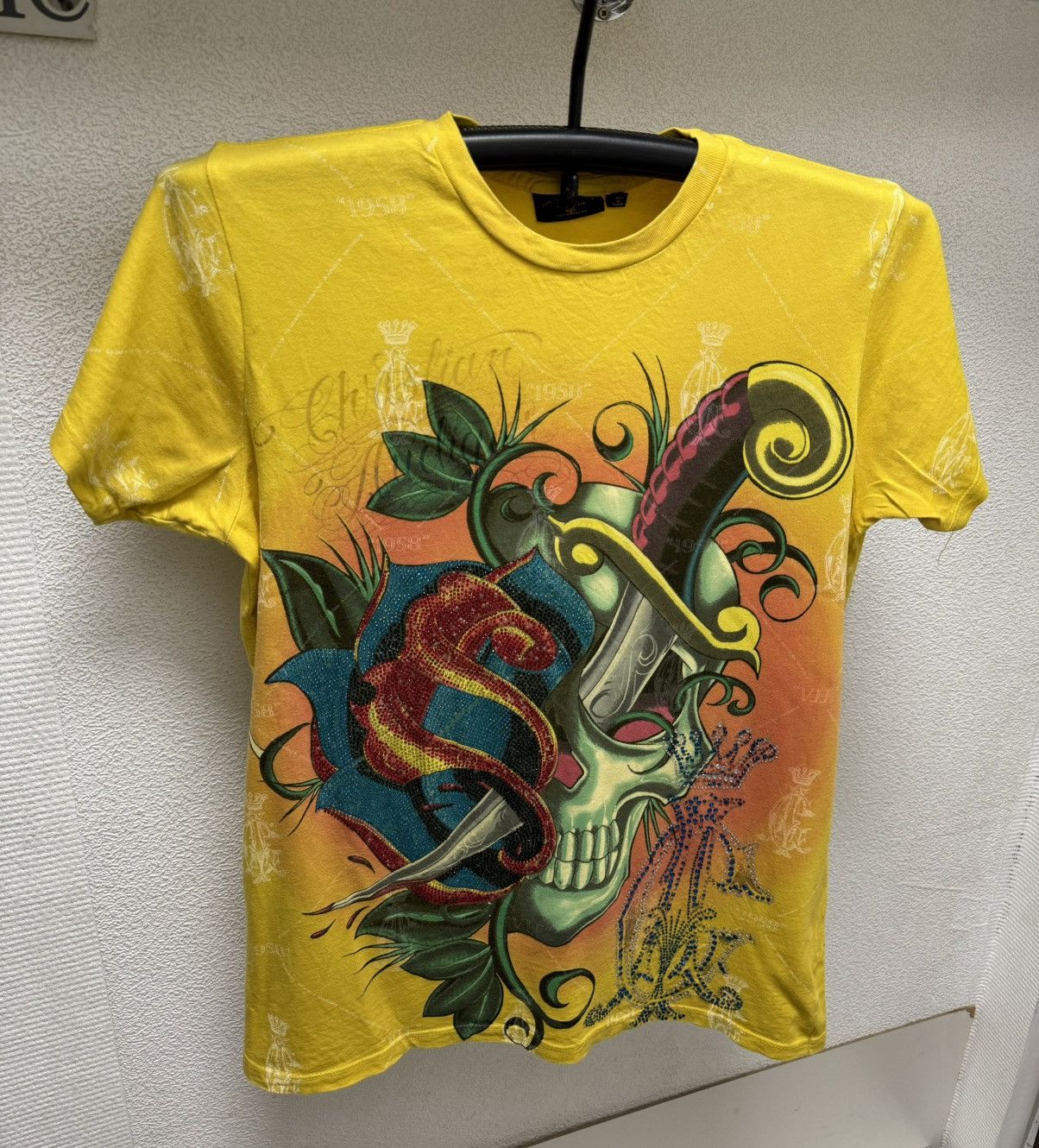 Christian Audigier Christian Audigier fullprint yellow t-shirt M Size US M / EU 48-50 / 2 - 1 Thumbnail
