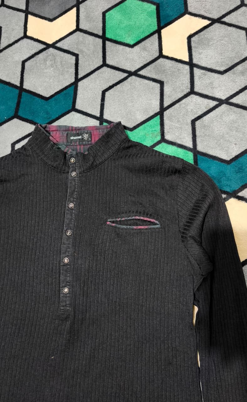 Japanese Brand Shumel Tartan Double layer Long sleve shirt Size US L / EU 52-54 / 3 - 3 Thumbnail