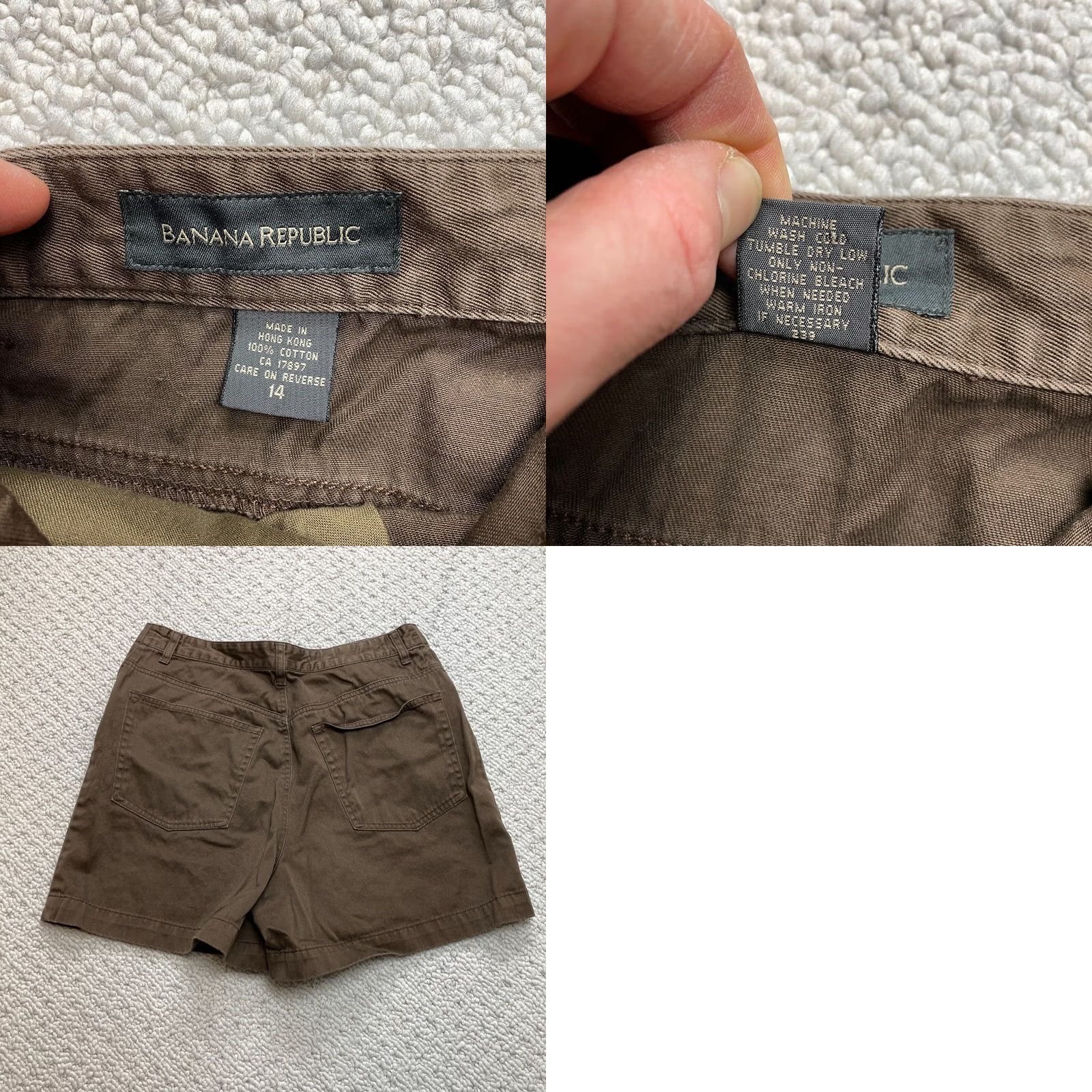 Banana Republic Banana Republic Shorts Womens 14 Brown Chino Bermuda Cotton Pockets 32x5 Solid Size 36" / US 14 / IT 50 - 8 Thumbnail