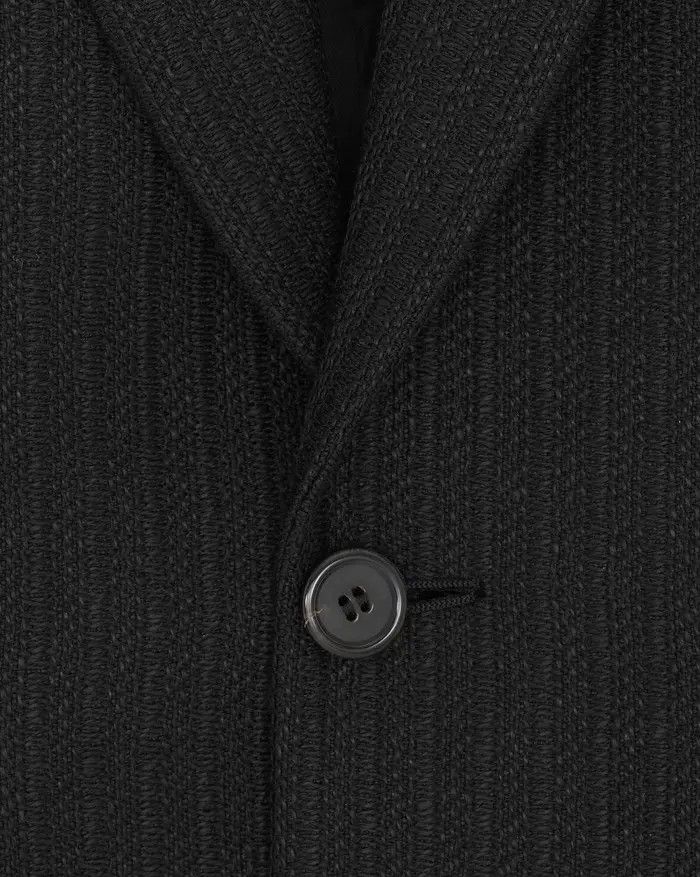 Saint Laurent Paris o1bcso1str1124 Single Breasted Jacket Striped Wool in Black Size US M / EU 48-50 / 2 - 3 Thumbnail