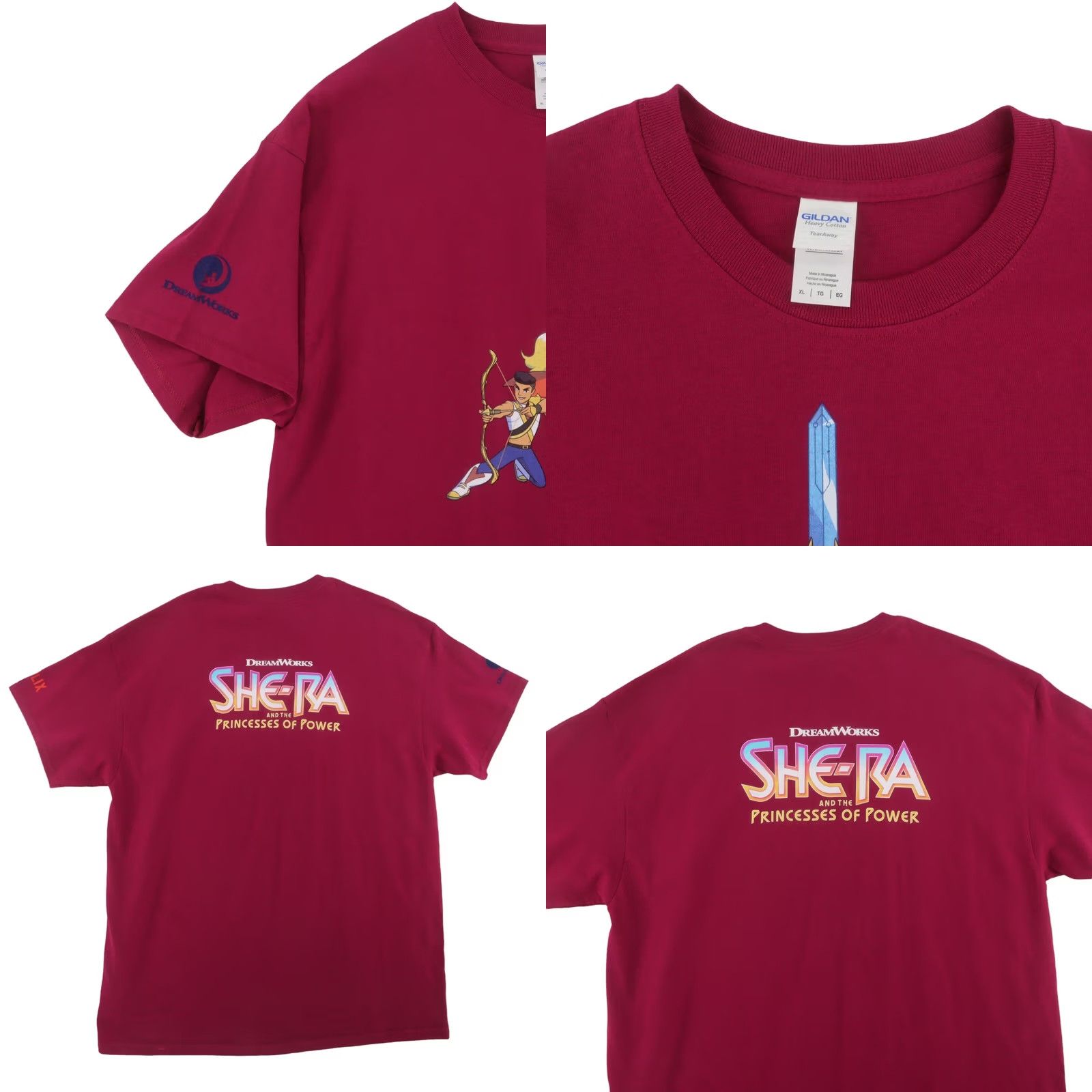 Vintage She-Ra Netflix Promo Tshirt XL Burgundy RARE She Ra Size US XL / EU 56 / 4 - 8 Thumbnail