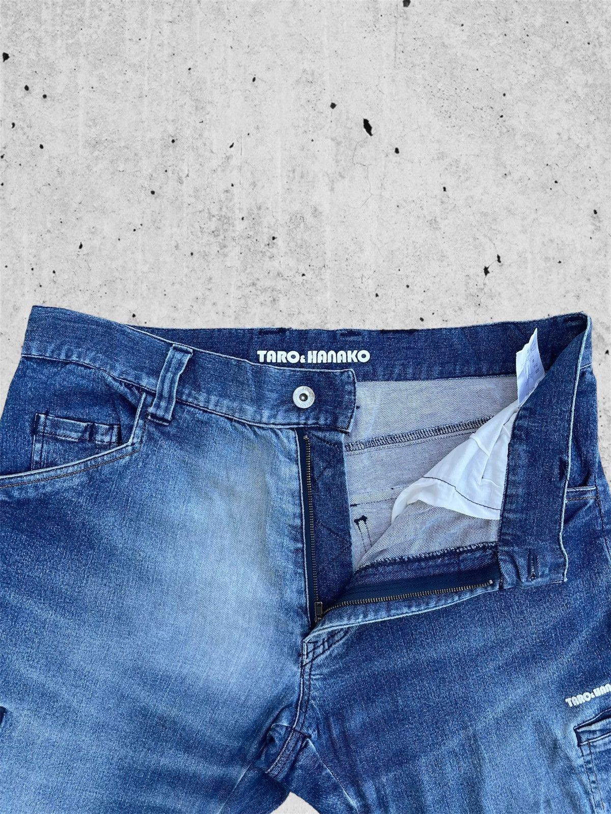 Japanese Brand 🔥 Taro & Hanako Japanese Distressed Denim W33🔥 Size US 33 - 6 Thumbnail